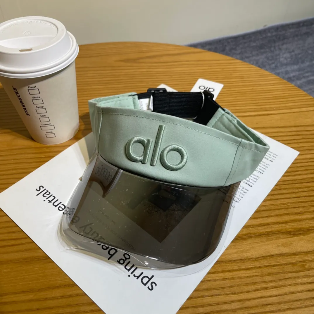 Alo embroidered reflective hollow hat