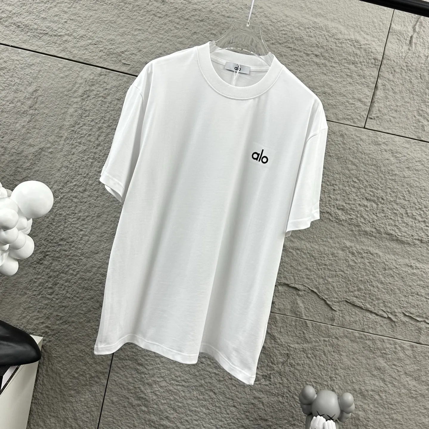 Alo*2026 Classic logo T Same Style ：Black White Gray Red Size： S （90-130 ） M （120-150 ） L （140-165 ） XL （160-180 ） XXL （180 ）
