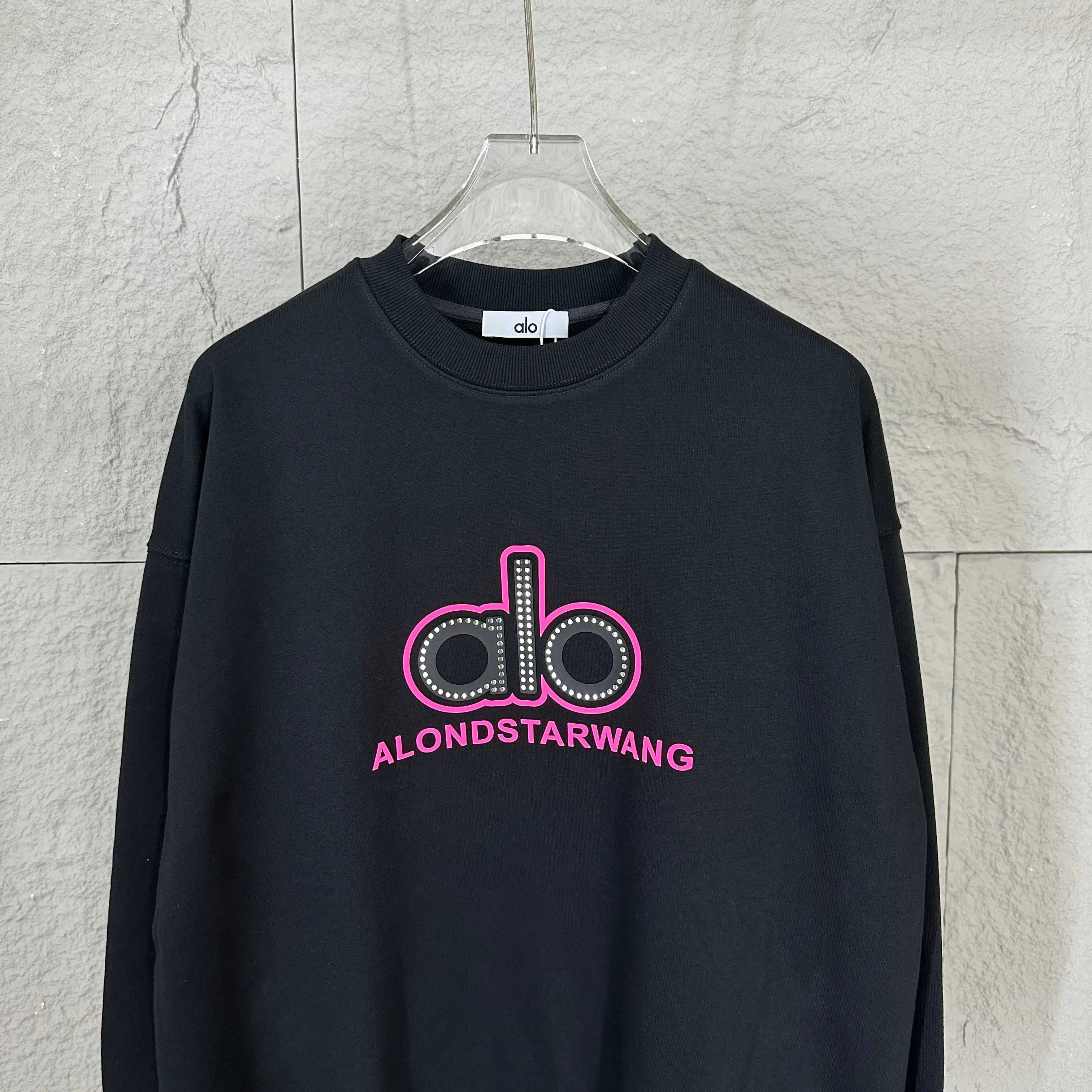 Alo*2025 New Arrival Classic + logo Same Style ：Black White （ ） Size： S （90-130 ） M （120-150 ） L （140-165 ） XL （160-180 ） XXL （180 ）