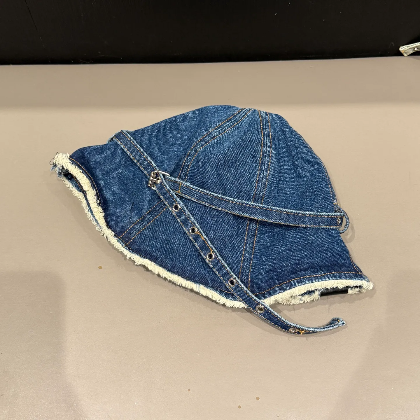 alo design big head circumference short brim old fisherman hat fur edge basin hat