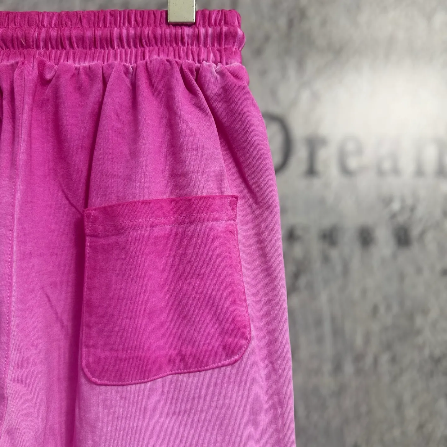 "𝙉𝙚𝙬⚜️alo" 2026 Spring and Summer New Arrival straight trousers for men and women Same Style gram pure cotton Retro old gradient three-dimensional sequin print Color: Pink Fluorescent Green Gray Military Green Sizes: S M L XL XXL