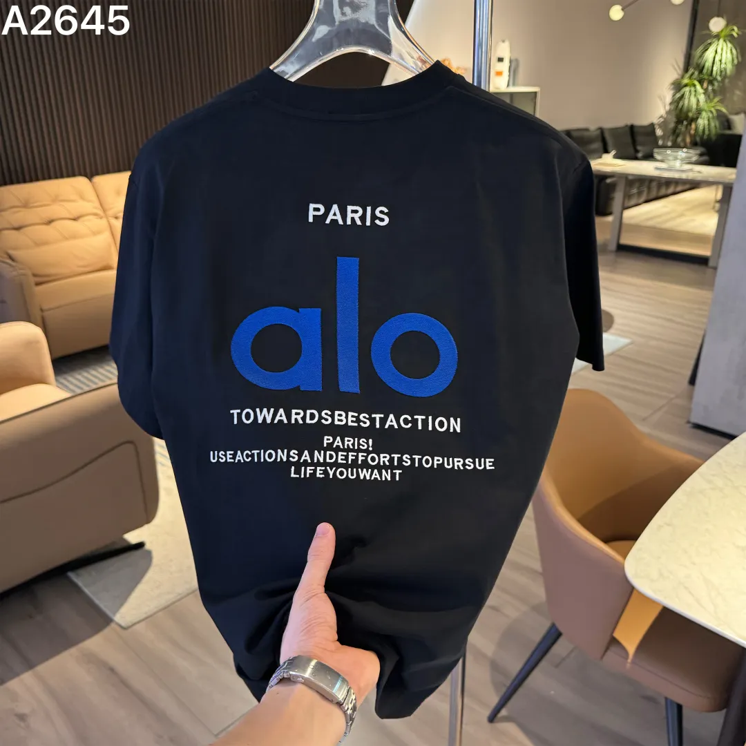 Quality alo 26ss New Arrival logo . ： logo Size： S XXL ：White Black