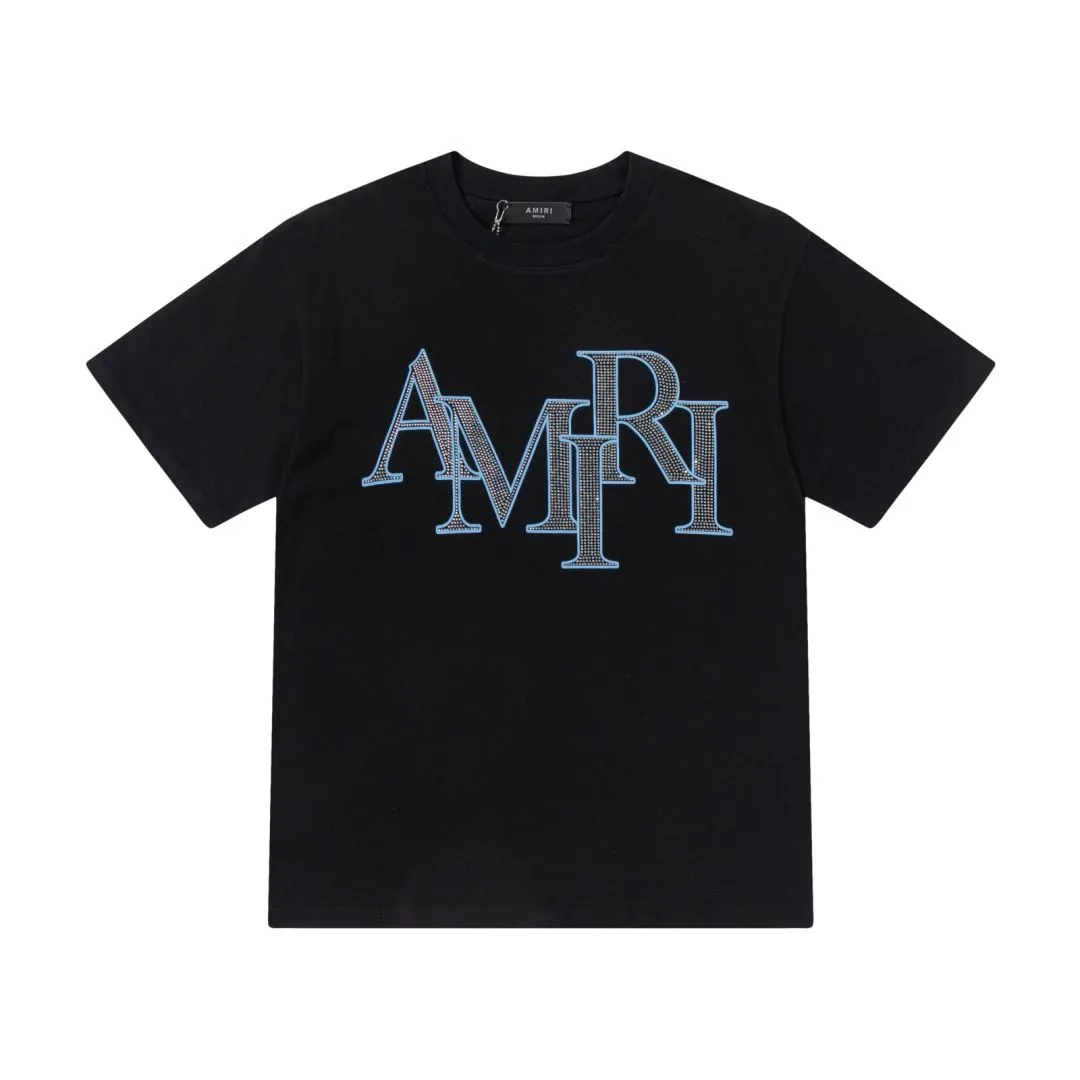 7152#AMIRI LOGO, ：Black，Green，Light Blue 。Size：S M L XL