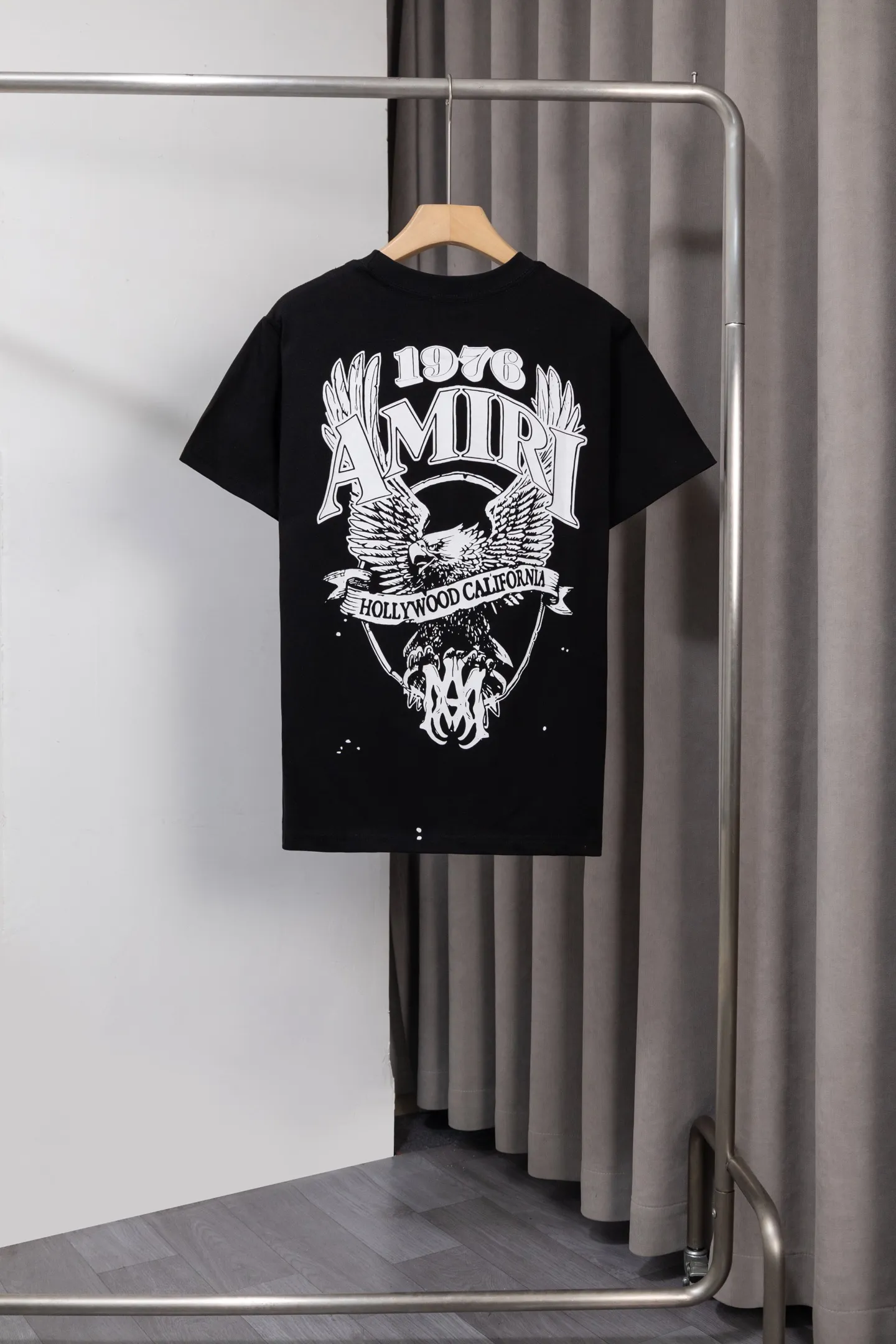 Y 034 《𝙉𝙚𝙬♈️AMIRI》 41ss New Arrival T ， + logo ， ， ， Versatile， Same Style。 : Black，White，Size:M～XXL
