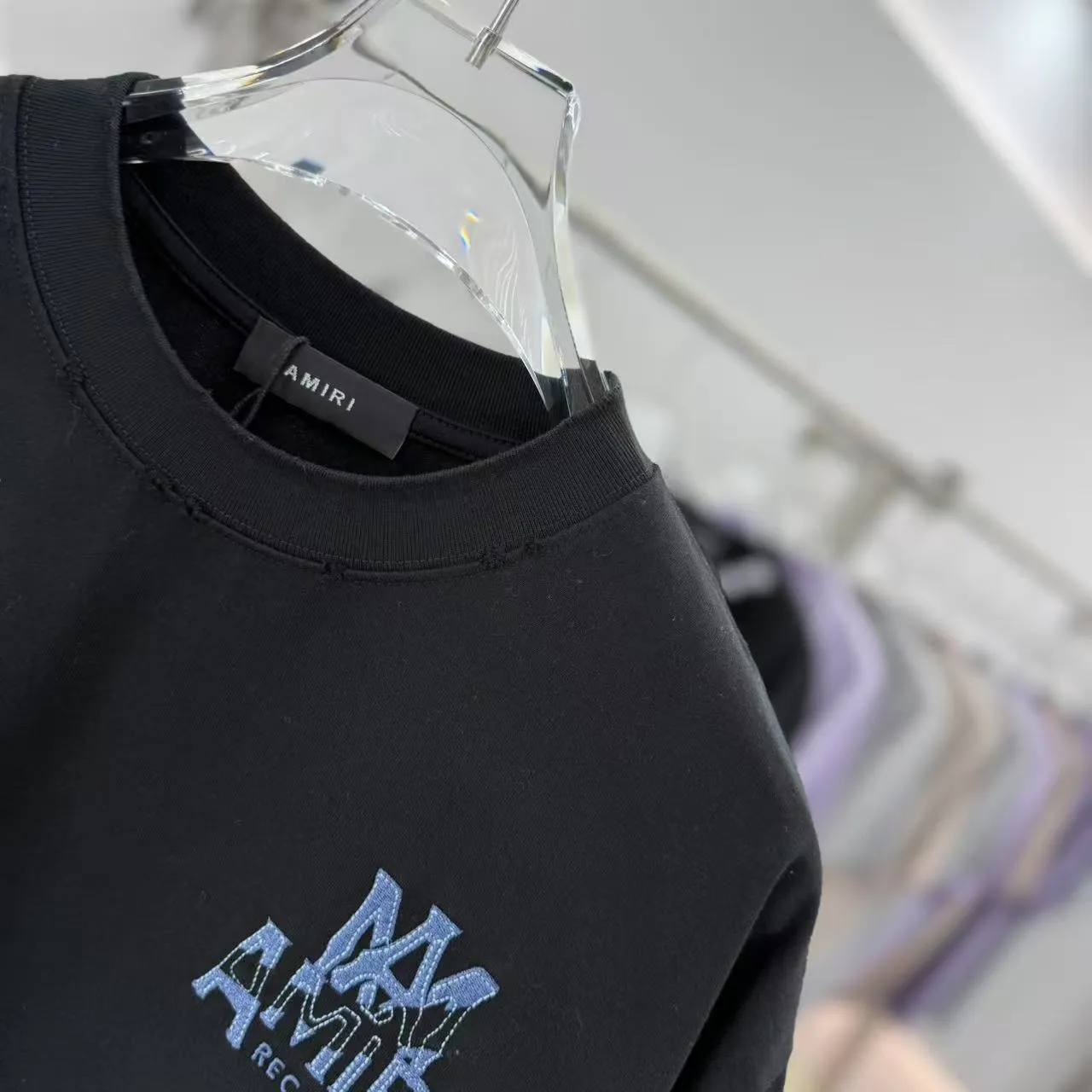 AMIRI 2025 New Arrival tee Same Style Size S M L XL XXL Black White