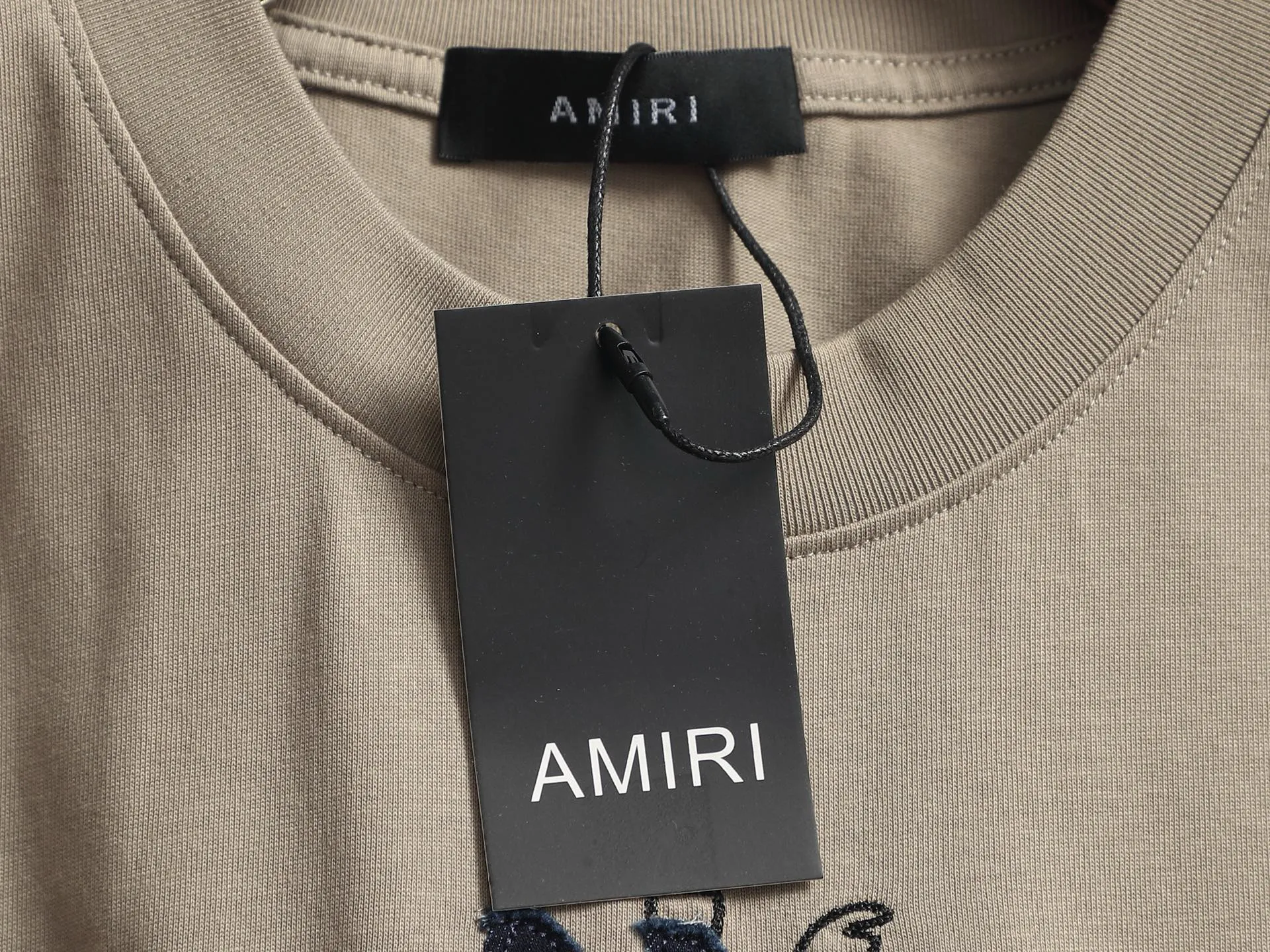 AMIRI Logo ， Same Style Versatile : Black White Khaki Size：S M L XL XXL