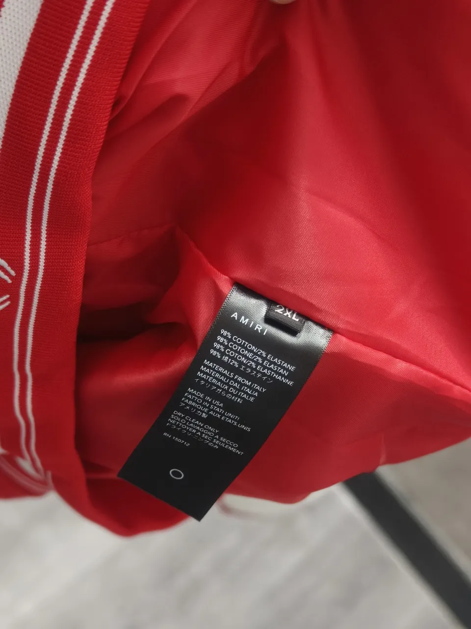 🀄[Real auction] AMIRI New Arrival tiger towel embroidery 10000 needle embroidery baseball jacket, high weight dragon and phoenix nylon fabric with pebbled leather sleeves, heavy metal buttons restored to the extreme, 10000 needle embroidery showing details Color: Red Sizes: M L XL XXL