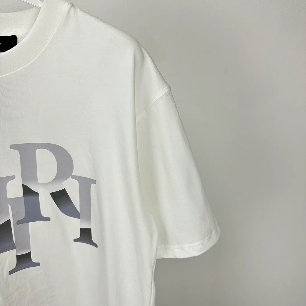 AMIRI 2024New Arrival logo T Same Style Quality😘😘 ➕ Versatile T 👍 ：Black、White Size：S-2XL