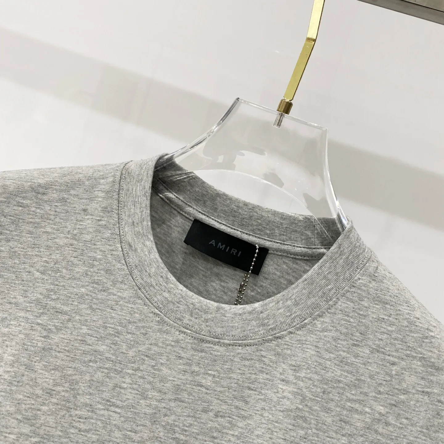 AMIRI/ - T LOGO Quality 100 ％ Versatile Size:XS-L :Black.White.Gray