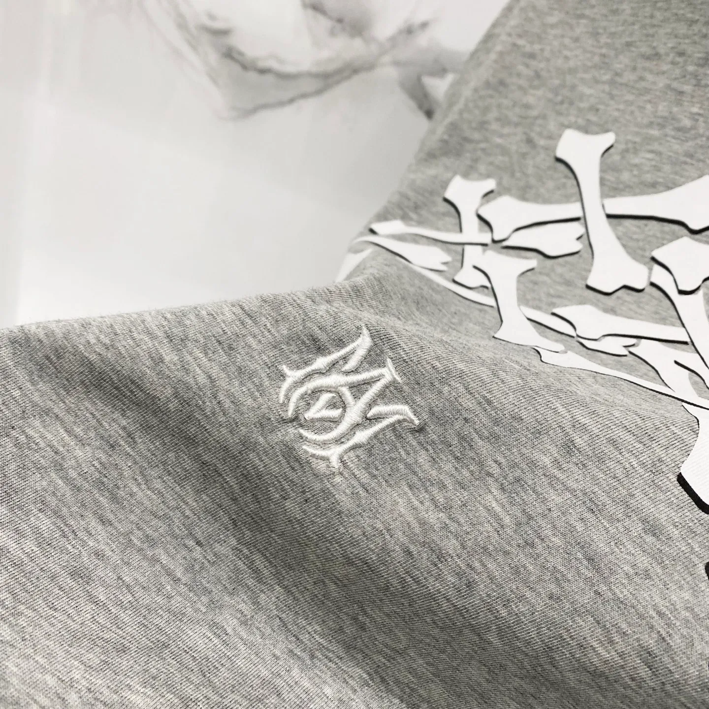 AMIRI/ - T LOGO Quality 100 ％ Versatile Size:XS-L :Black.White.Gray