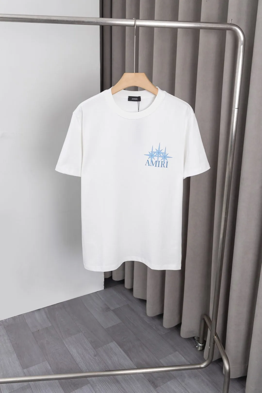 S 012 《𝙉𝙚𝙬♈️AMIRI》 40ss New Arrival T ， + logo ， ， ， Versatile， Same Style。 : Black，White，Size:M～3XL