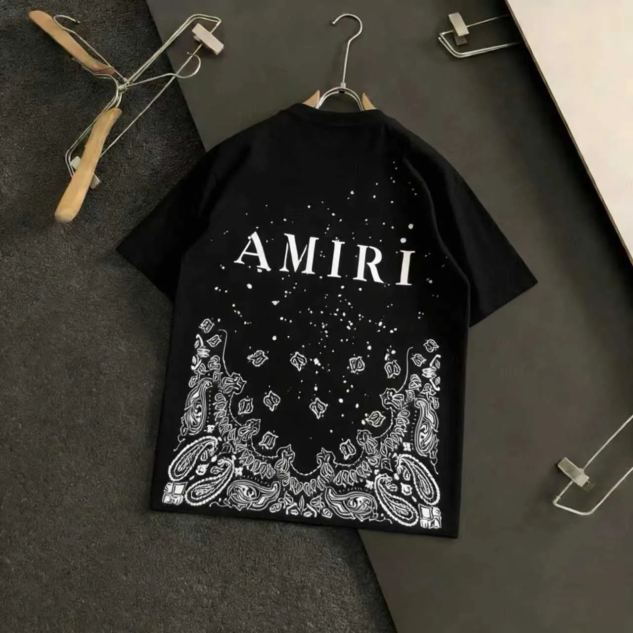 《𝙉𝙚𝙬♈️ AMIRI》🏖 25 New Arrival logo T ， 32 ， 。 : Black White Size:S M L XL 2XL