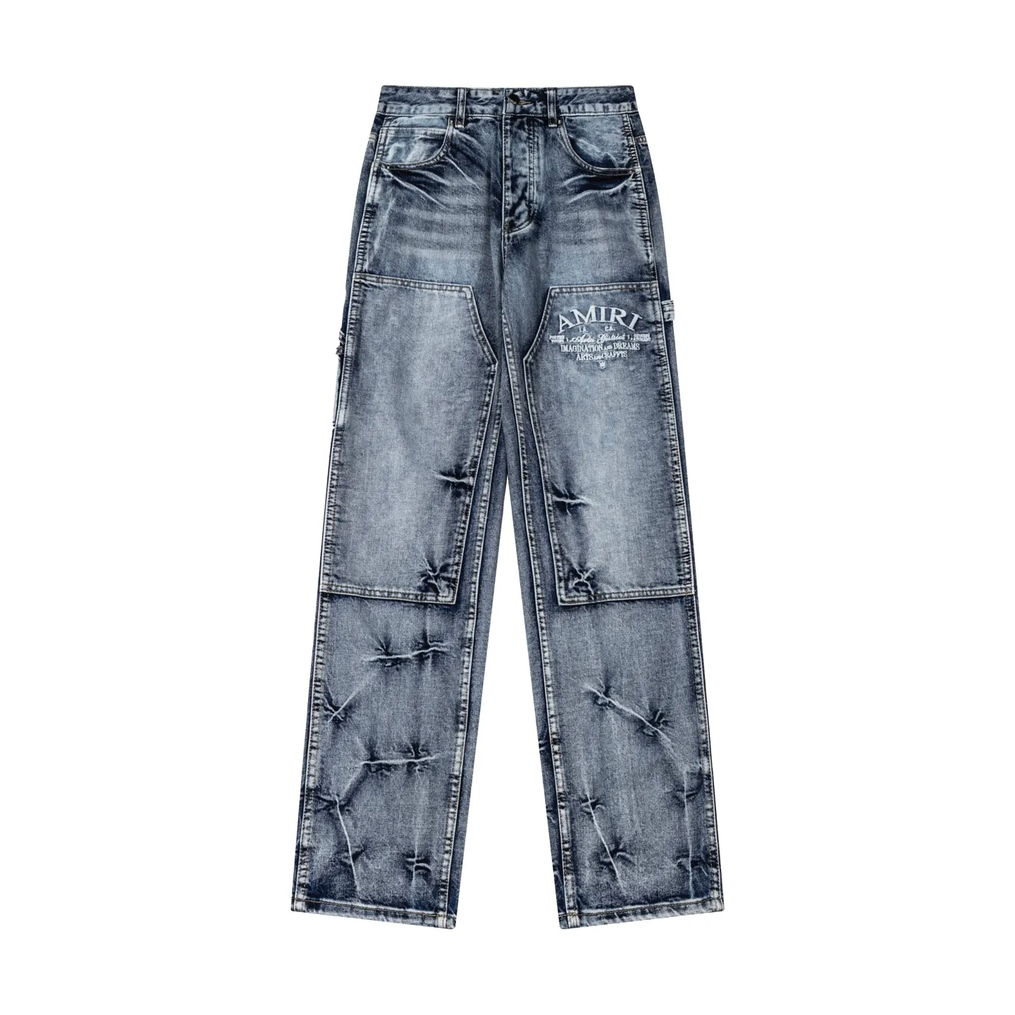 135 AMIRI Retro ， + ！ ， ， ， T 。 Quality ，Wear-Resistant Breathable， ， ！ ： # ：Black Blue Size：28 30 32 34 36