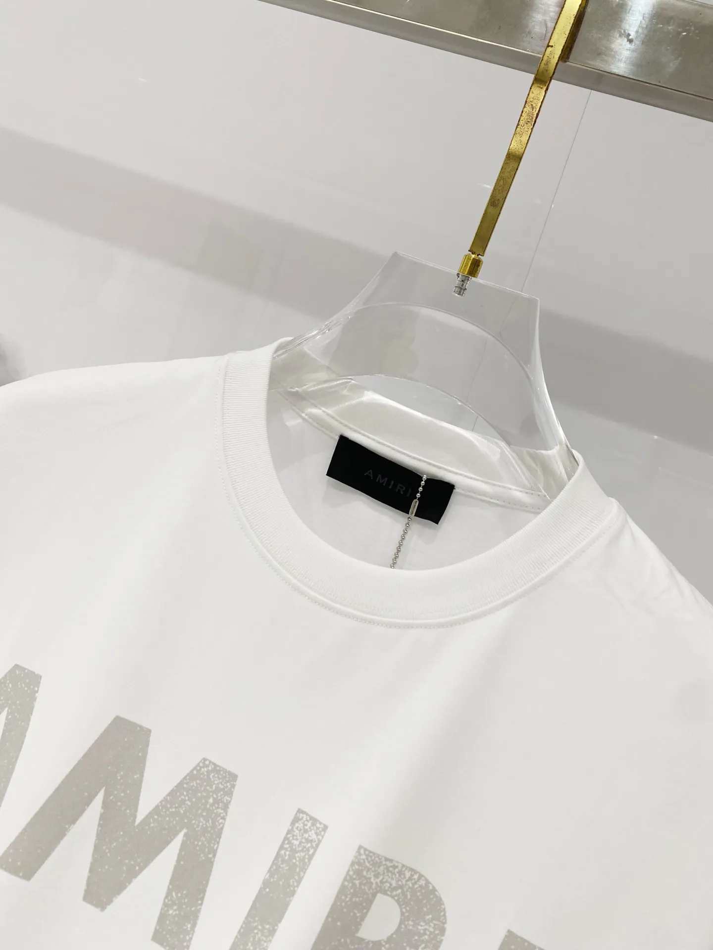 AMIRI/ - T 🌃 LOGO Quality 100 ％ Versatile Size:XS-L :Black.White.Gray.Khaki