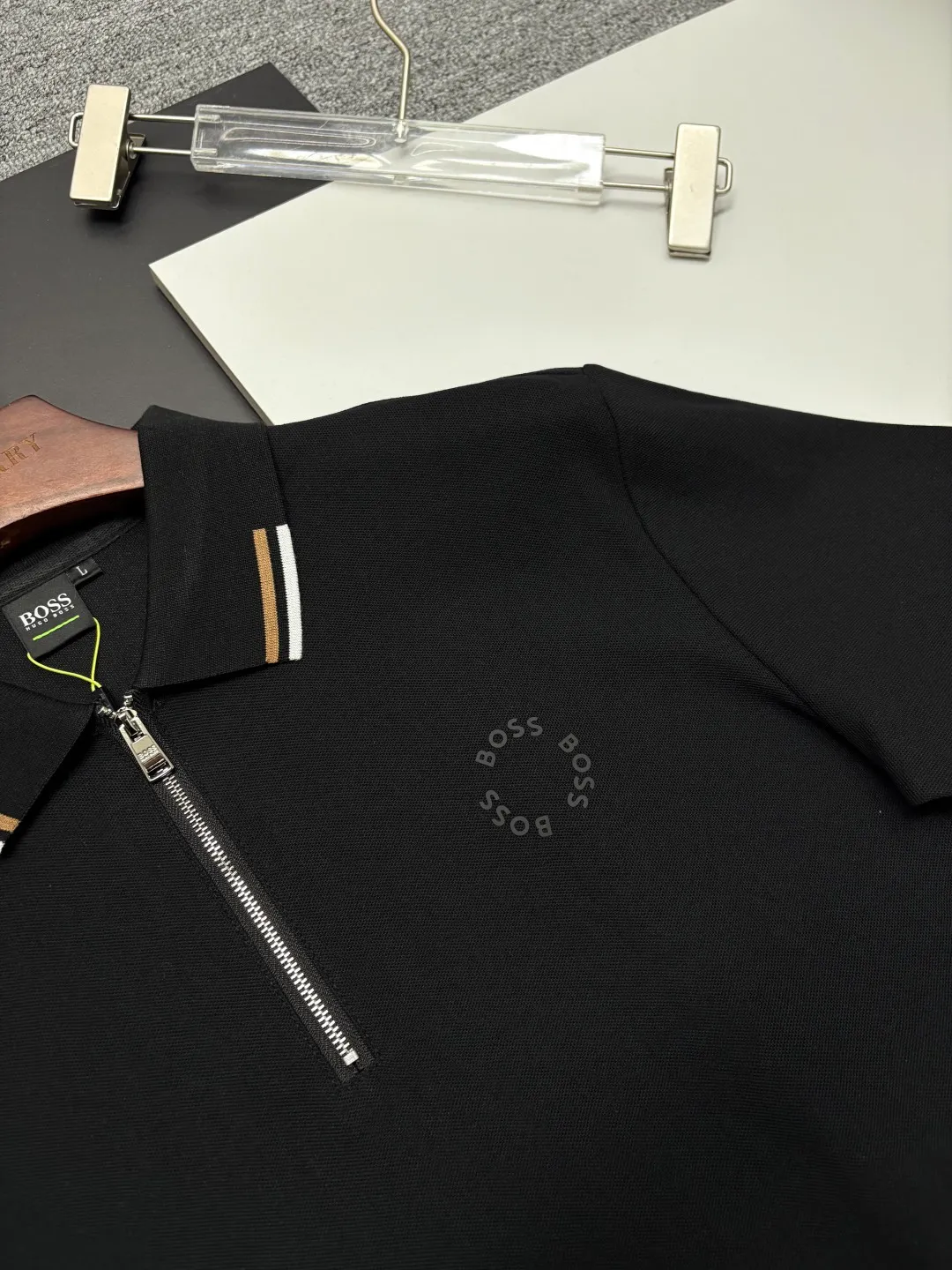 BOSS New Arrival Polo Same Style ， Factory New Arrival Versatile : Black White Green Blue Size：M-XXXL