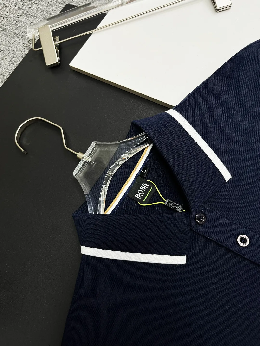 BOSS New Arrival Polo Same Style ， Factory New Arrival Versatile : Black White Royal Blue Size：M-XXXL