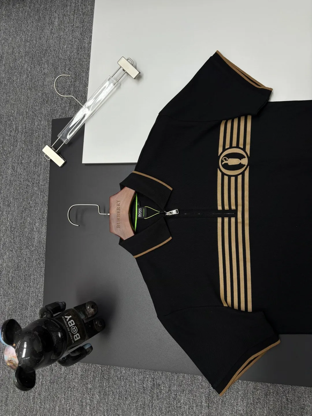 BOSS New Arrival Polo Same Style ， Factory New Arrival Versatile : Black White Blue Size：M-XXXL