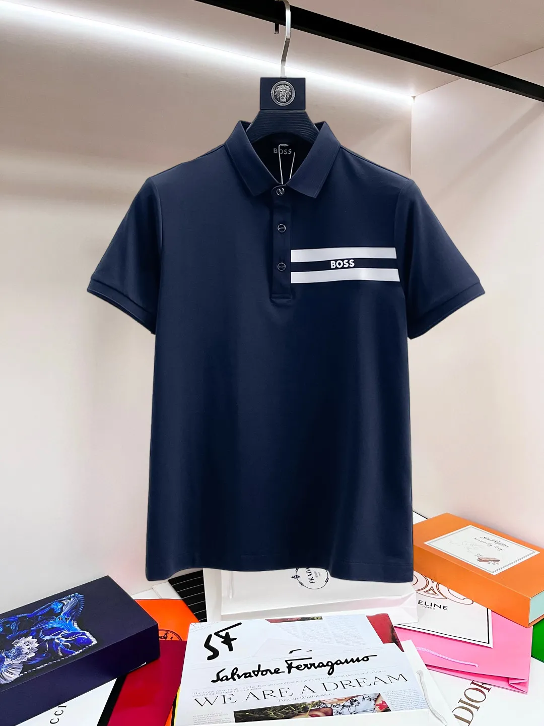 BOSS 2026ss New Arrival logo Polo ！Classic ，Premium ！ ， ，Quality / ， ！ 100% ， ，Breathable ， ！ Classic LOGO ， ，LOGO ， ， Classic ！ ， ， LOW ， Versatile Polo ！ ： Size：M-4xl， ！