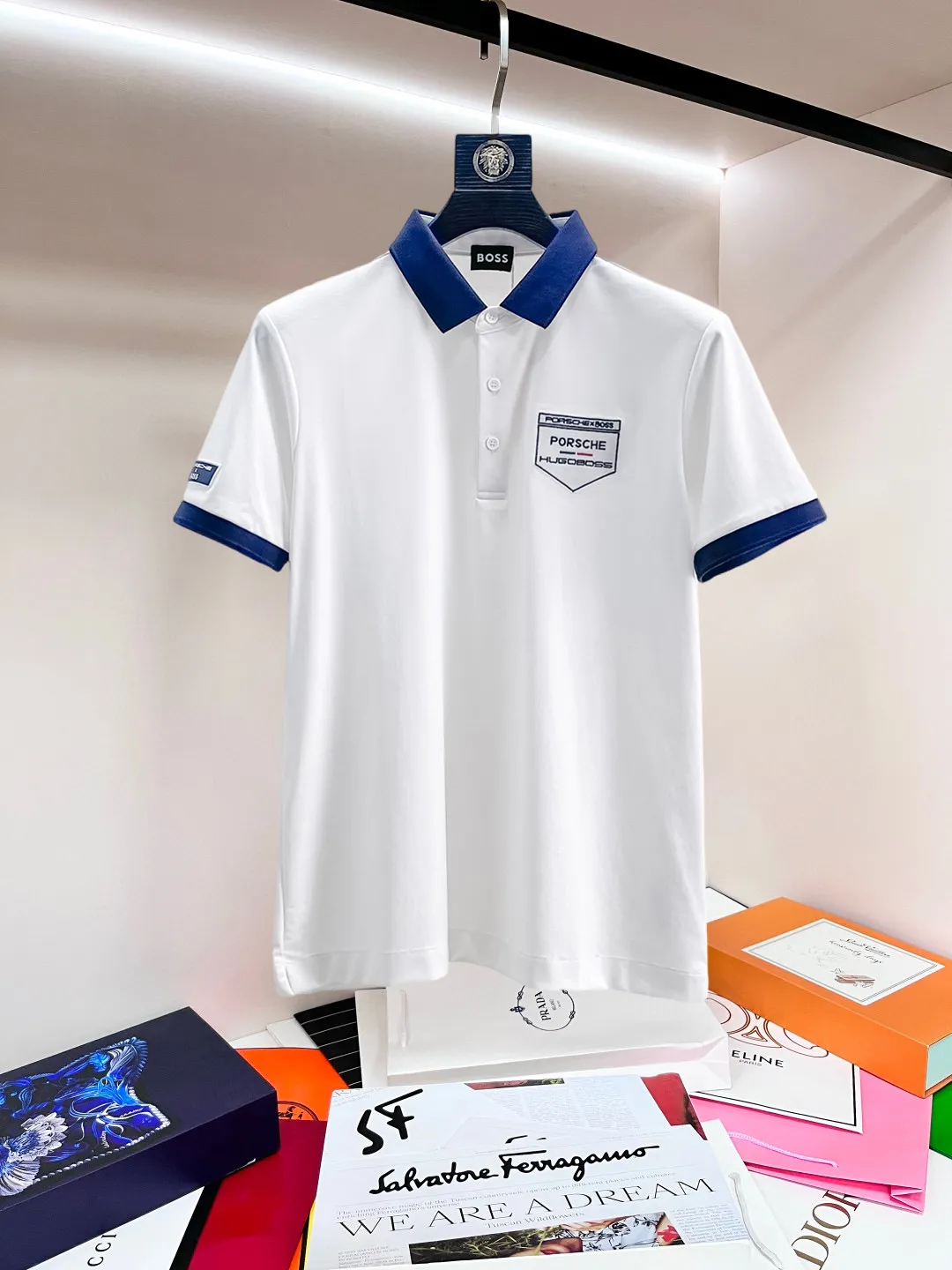 BOSS 2026ss New Arrival logo Polo ！Classic ，Premium ！ ， ，Quality / ， ！ 100% ， ，Breathable ， ！ Classic LOGO ， ，LOGO ， ， Classic ！ ， ， LOW ， Versatile Polo ！ ： Size：M-4xl， ！