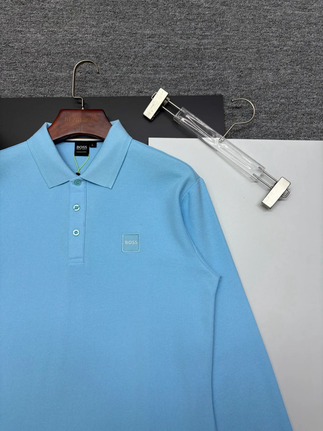 BOSS New Arrival Polo Same Style ， Factory New Arrival Versatile : Black White Blue Khaki Size：M-3XL