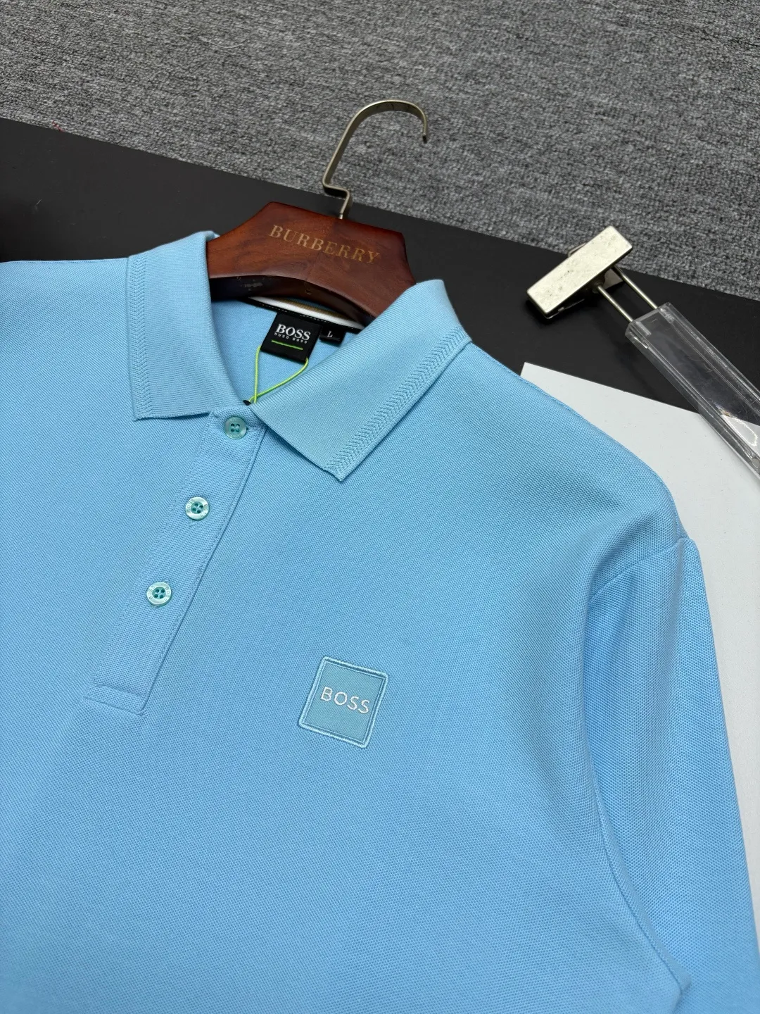 BOSS New Arrival Polo Same Style ， Factory New Arrival Versatile : Black White Blue Khaki Size：M-3XL
