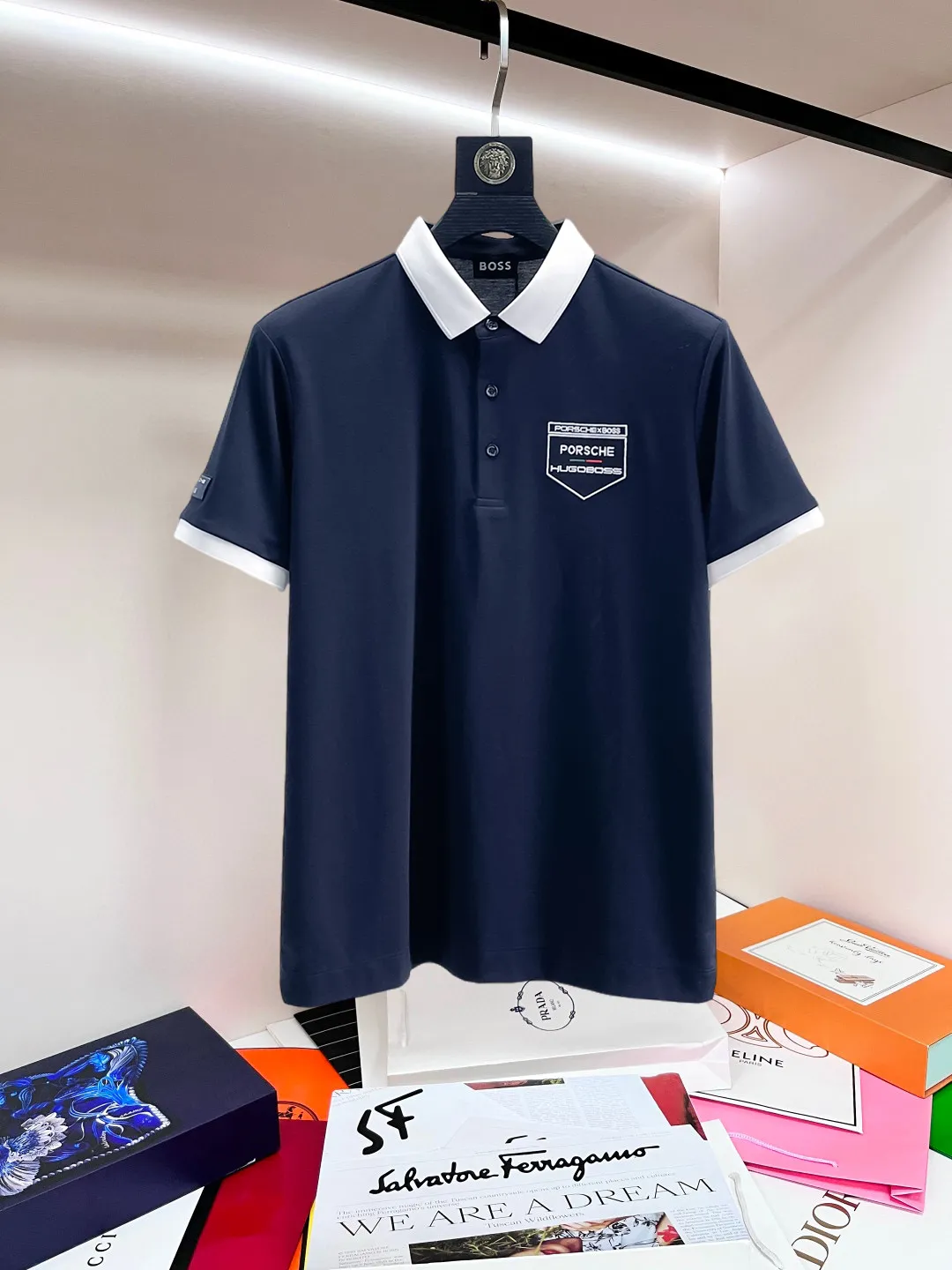 BOSS 2026ss New Arrival logo Polo ！Classic ，Premium ！ ， ，Quality / ， ！ 100% ， ，Breathable ， ！ Classic LOGO ， ，LOGO ， ， Classic ！ ， ， LOW ， Versatile Polo ！ ： Size：M-4xl， ！