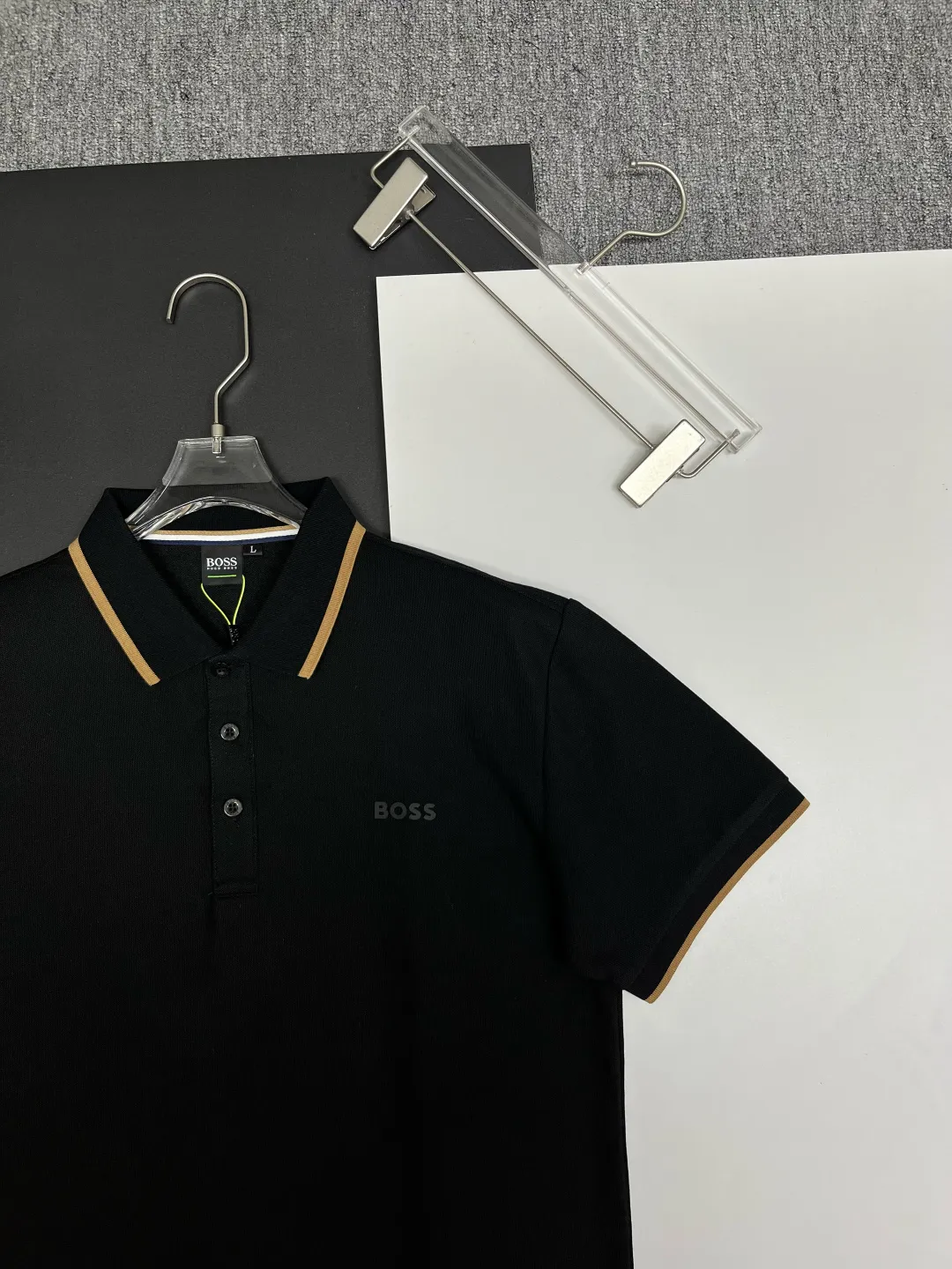 BOSS New Arrival Polo Same Style ， Factory New Arrival Versatile : Black White Royal Blue Size：M-XXXL