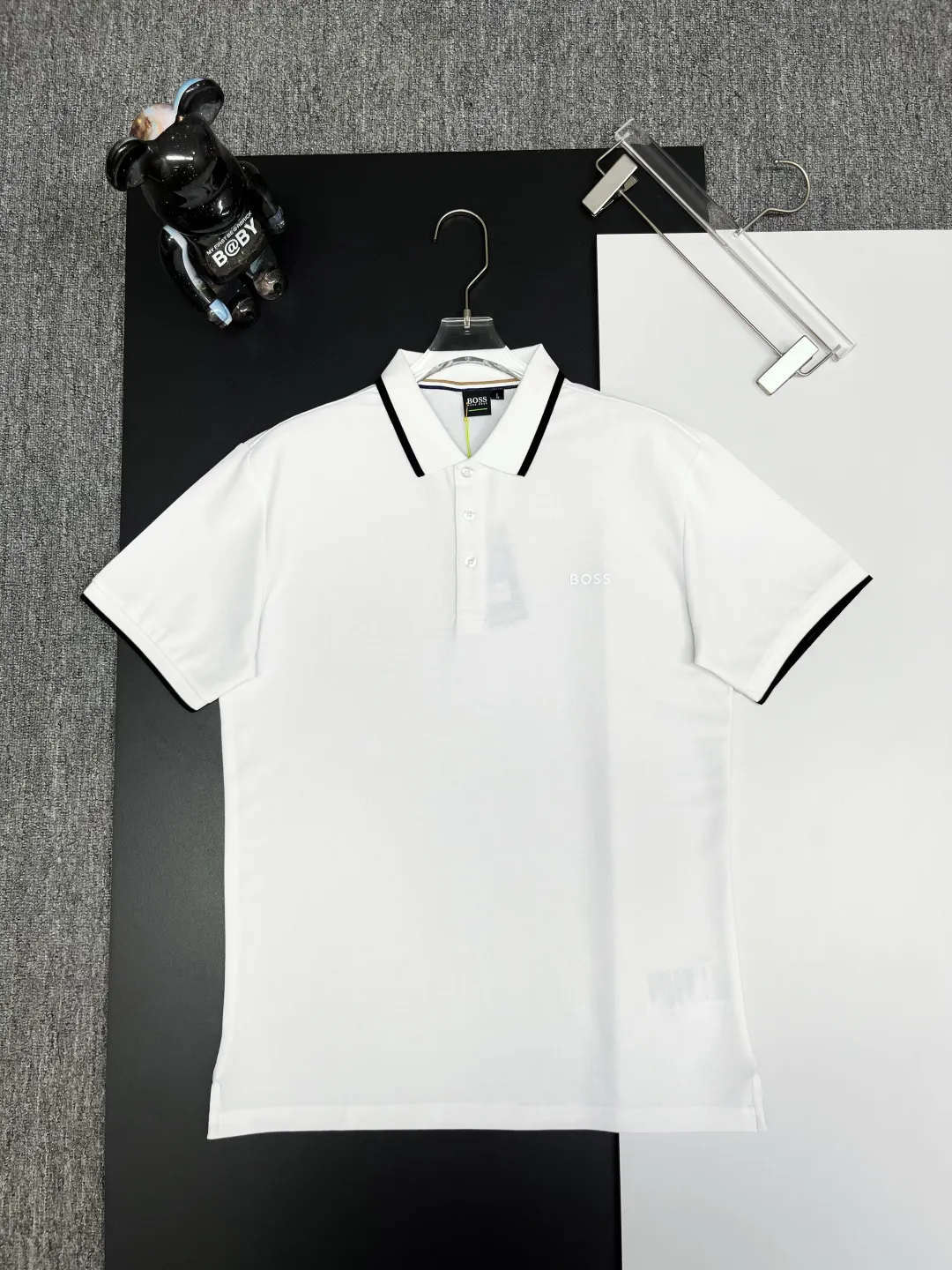 BOSS New Arrival Polo Same Style ， Factory New Arrival Versatile : Black White Royal Blue Size：M-XXXL