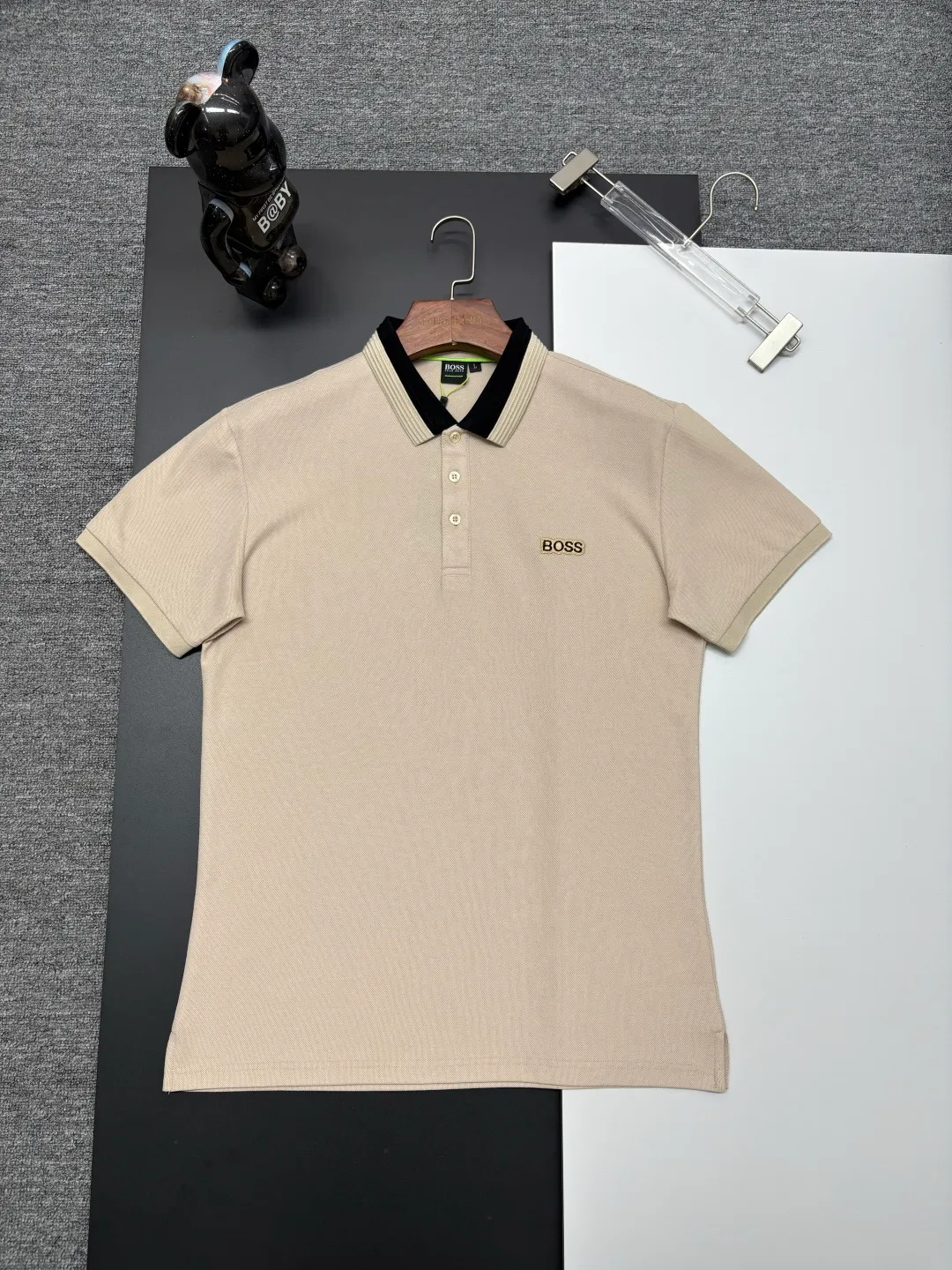 BOSS New Arrival Polo Same Style ， Factory New Arrival Versatile : Black White Khaki Size：M-XXXL