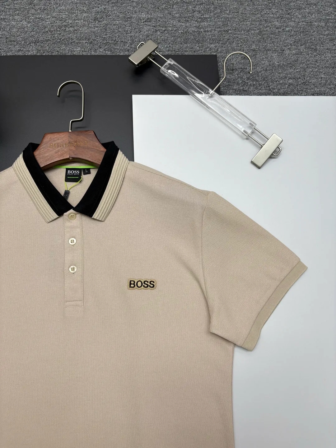 BOSS New Arrival Polo Same Style ， Factory New Arrival Versatile : Black White Khaki Size：M-XXXL