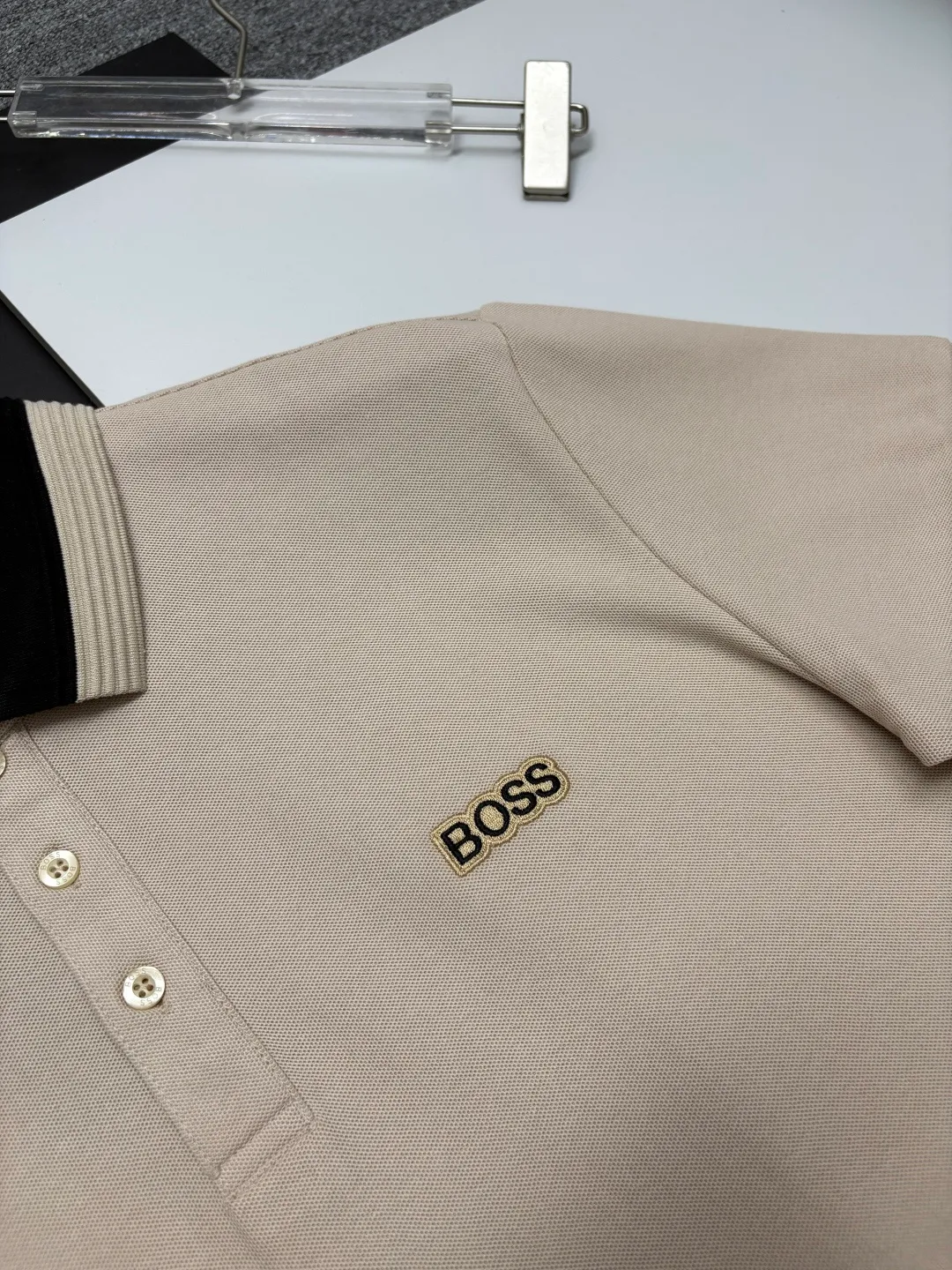 BOSS New Arrival Polo Same Style ， Factory New Arrival Versatile : Black White Khaki Size：M-XXXL