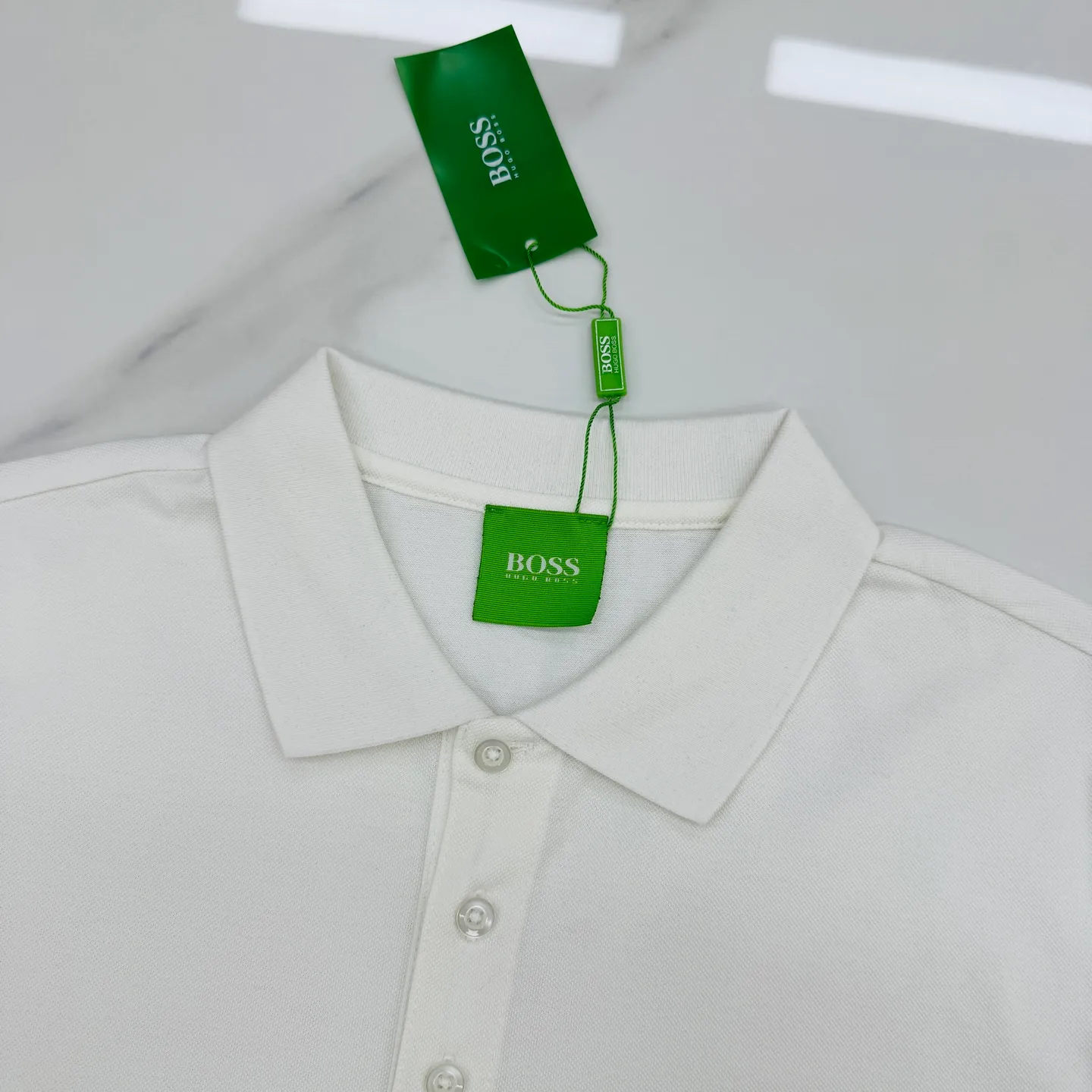 ⚜️ BOSS Classic Polo ， Quality ， Breathable， 。 ， “BOSS” ， .Black、Gray、White ，Versatile ， 。Green Authentic ， ， OK， 👔 ！Sizes：M-3XL（S 4XL ） ！175/140 L