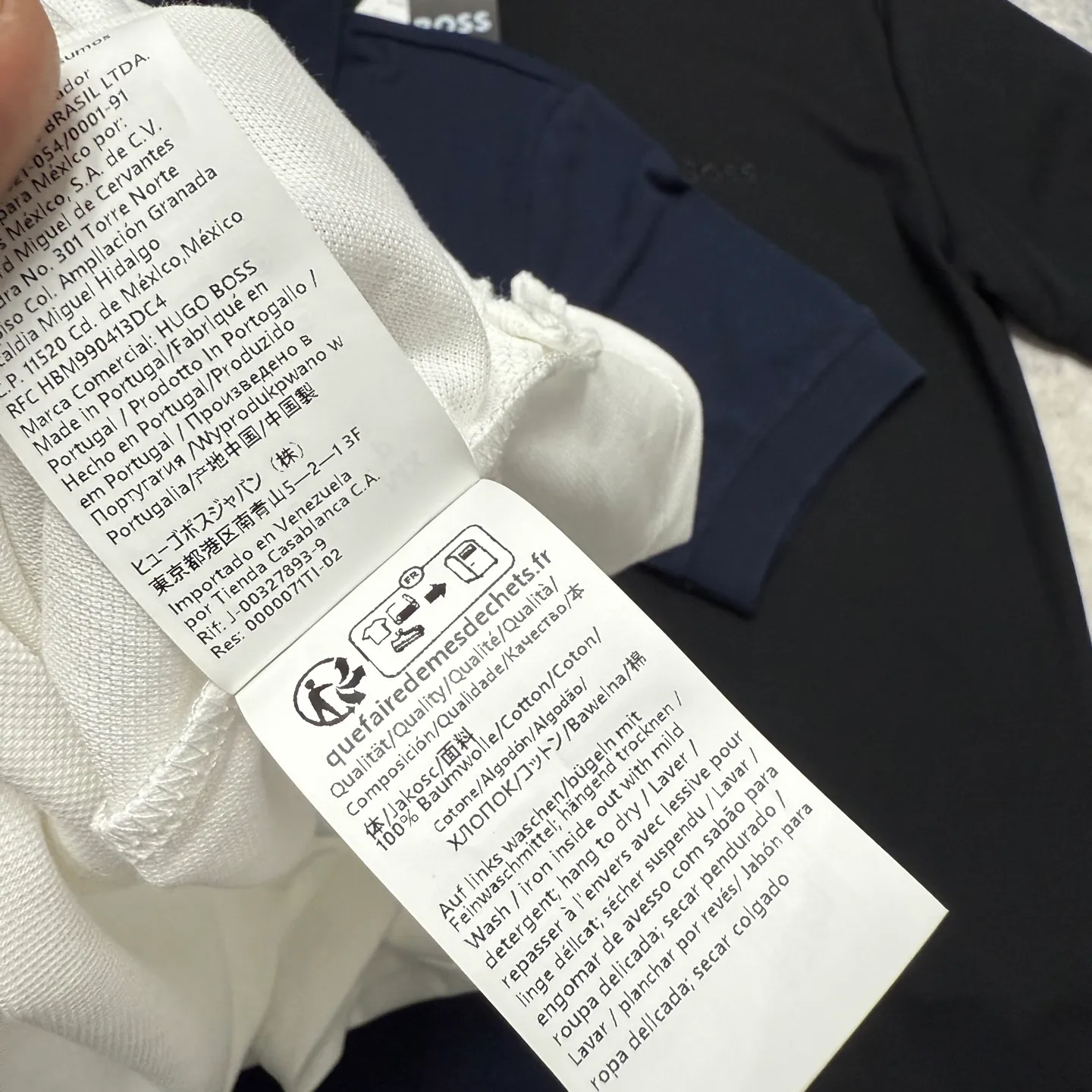 HUGO BOSSPremium POLO + 26 New Arrival Breathable ！ ！ ！ ！ ！ ！ ！ ：Black Navy Blue White Size S XL S： 70 100 47 100-120 M： 72 104 48 120-140 L： 74 108 49 140-160 XL： 76 114 50 160-180