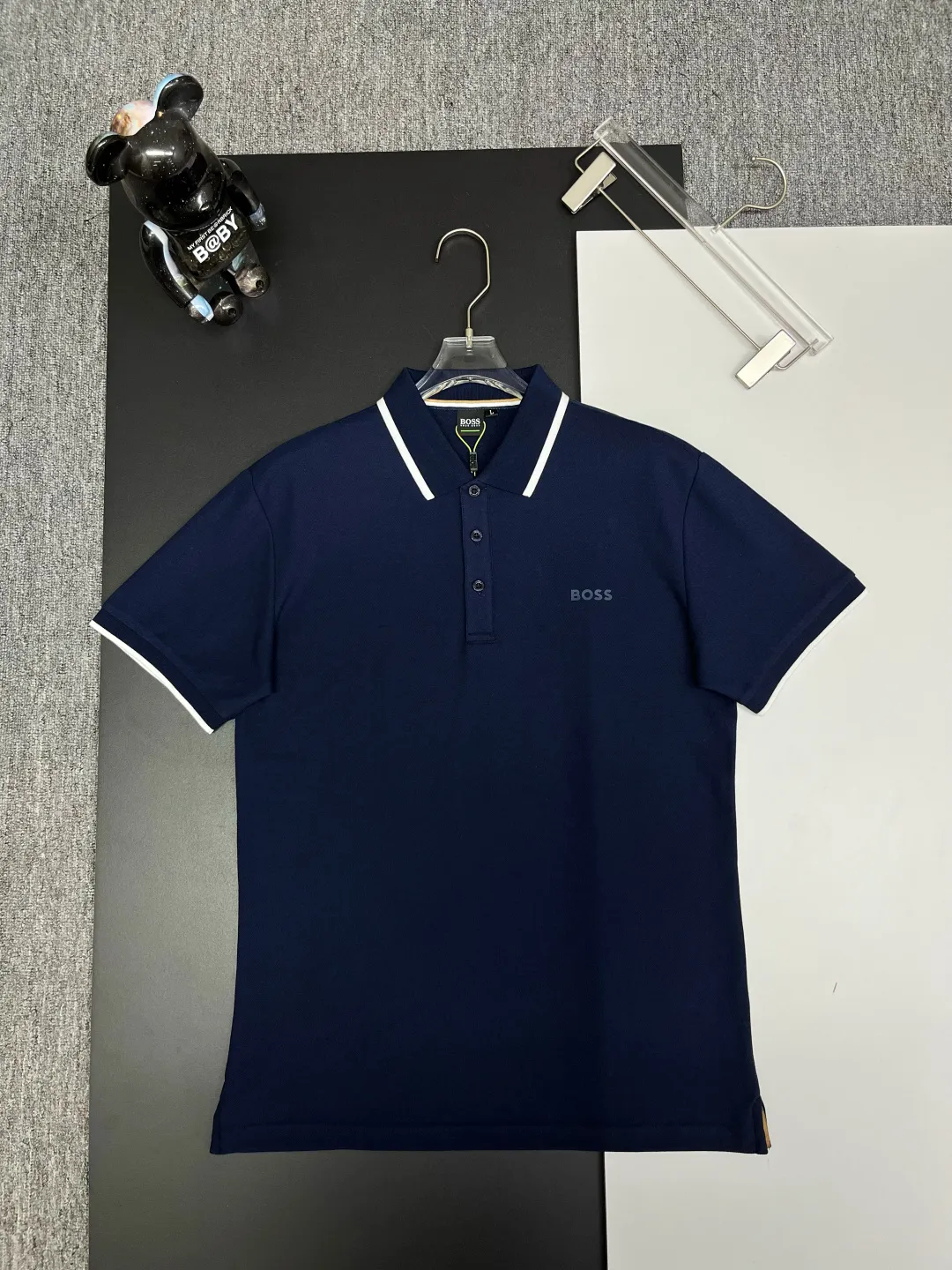 BOSS New Arrival Polo Same Style ， Factory New Arrival Versatile : Black White Royal Blue Size：M-XXXL