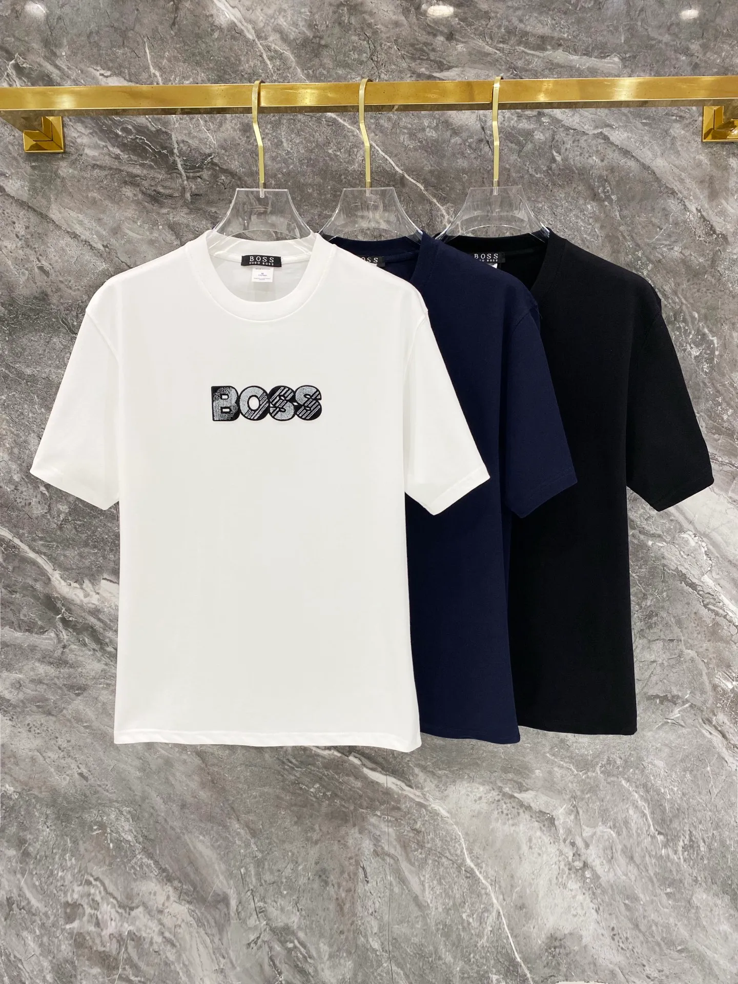 BOSS， ， ，Classic logo ， Quality Original ， ， ， Premium 。 ！ :Black White，Royal Blue Sizes: S-XXL : g