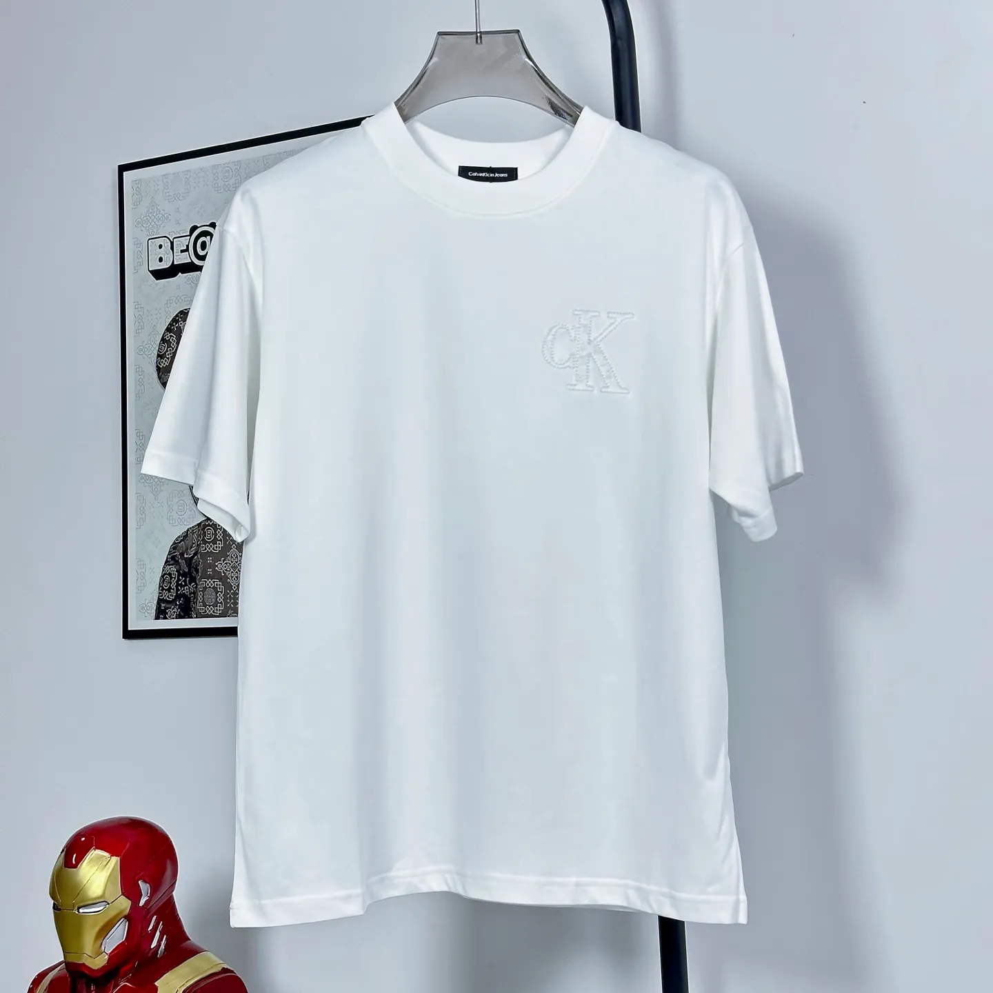 BB 12 ck logo Same Style 32 Breathable 1x 1 oversize 1:1 Premium :White Black Size:S-XL