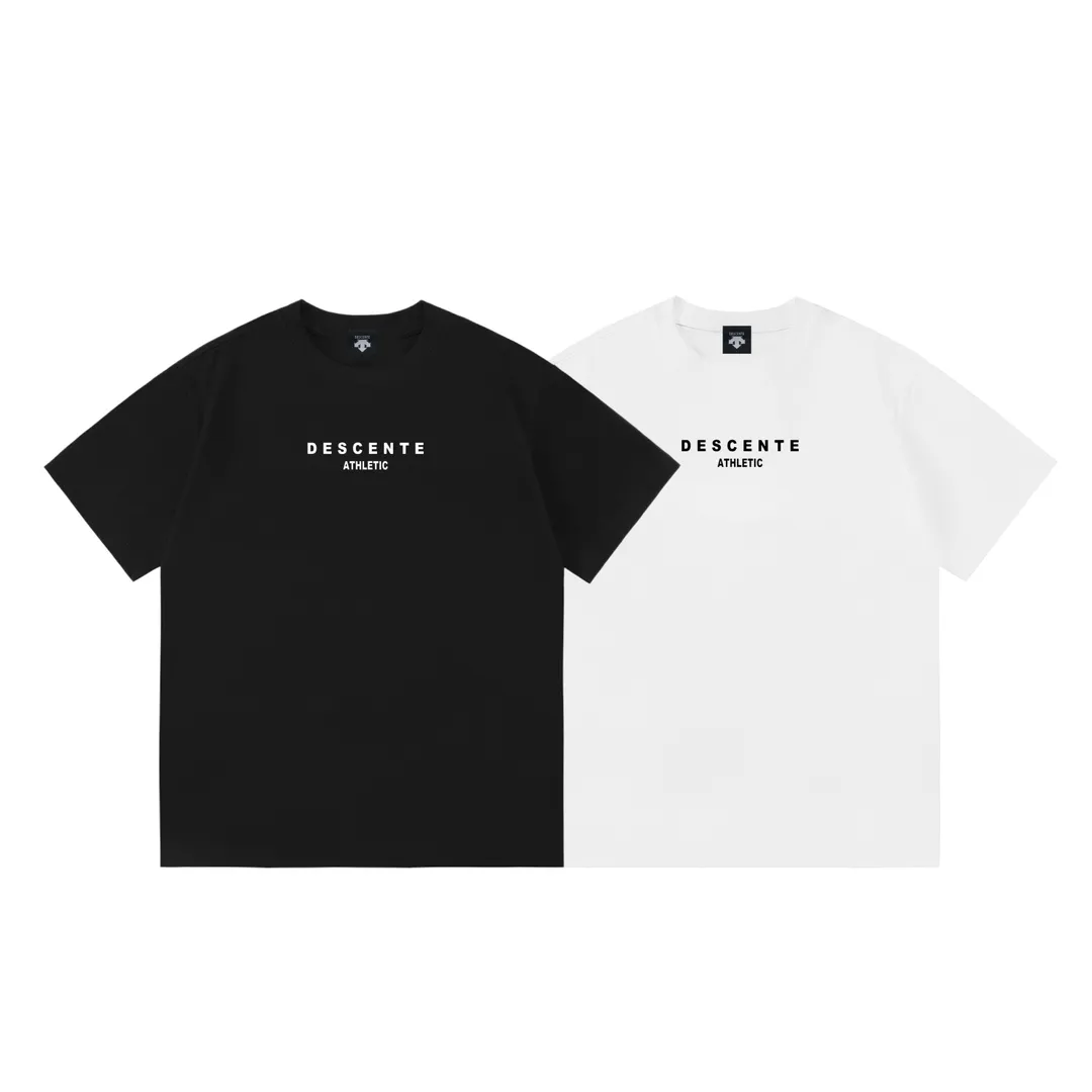 DESCENTE 2026 New Arrival logo Same Style t 100％ 32 ：White Size：XS S M L
