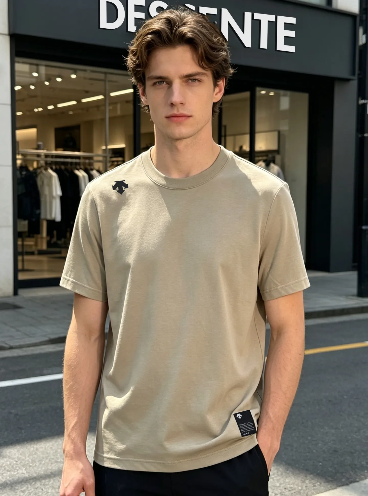 170 ⚜️DESCENT* Desante 90th anniversary commemorative T-shirt. Solid color recommended! Classic logo on the shoulder. Customized original silicone three-dimensional design. Simple and advanced. The brand graphic on the back is very basic with letters. The fabric texture is excellent, comfortable and breathable. It is unforgettable! Customized high-quality g ice cotton fabric. Comfortable and soft. Cool and drapey! Color: Black.White.Green.Khaki.Sizes: M-3XL fit! (S and 4XL.5XL can be customized) 175/140 catties recommended L