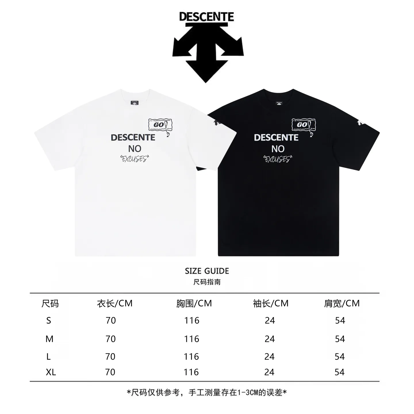 DESCENTE Series g Same Style Sizes：1 2 3 4 :Black White