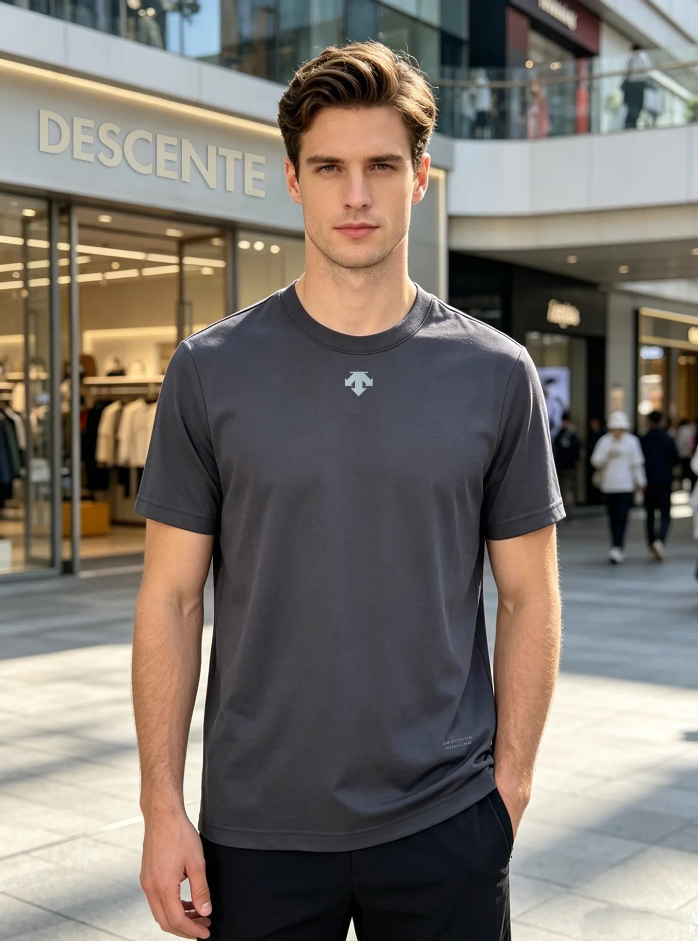 165 ⚜️DESCENT*Desun-special basic T-shirt. 24s New Arrival Men and Women Same Style! Solid colors are recommended! Classic logo on the chest. 3D silicone three-dimensional design. Simple and high-end. The texture is excellent, comfortable and breathable. It is unforgettable! Customized high-quality g-woven cotton fabric. Comfortable and soft. Color: Black. White. Dark Gray. Sizes: M-3XL. Fitted version! (S and 4XL.5XL can be customized) 175/140 catties recommended L