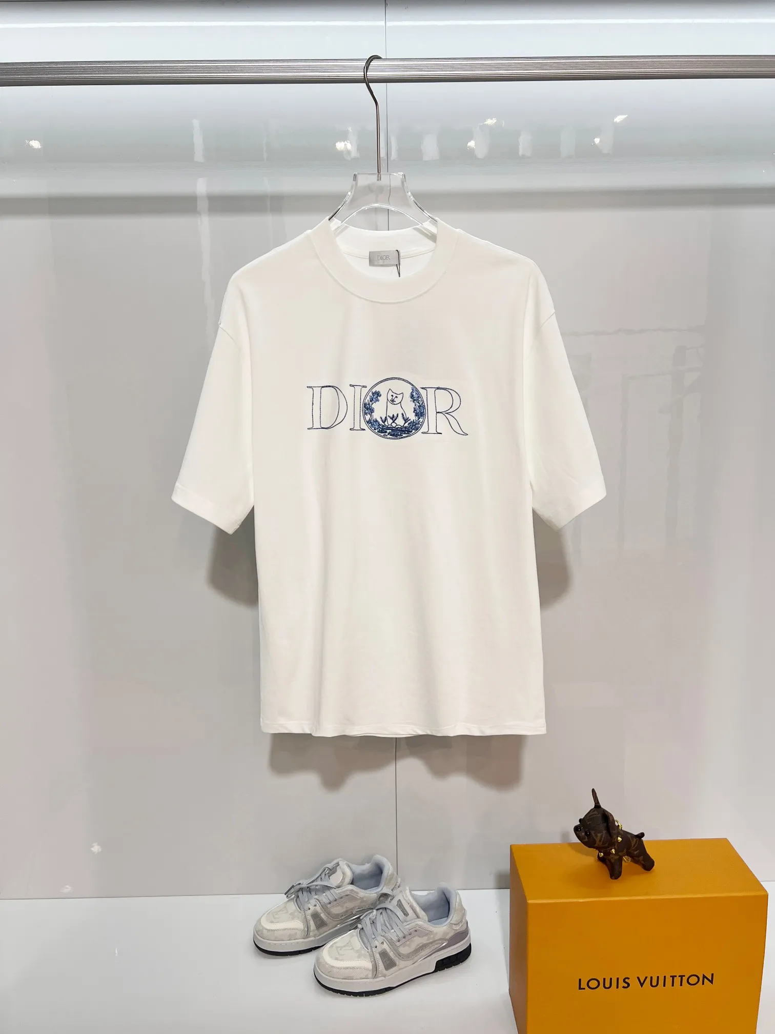 DIOR 2026New Arrival logo Same Style t 100％ 32 ：White Size：S M L XL