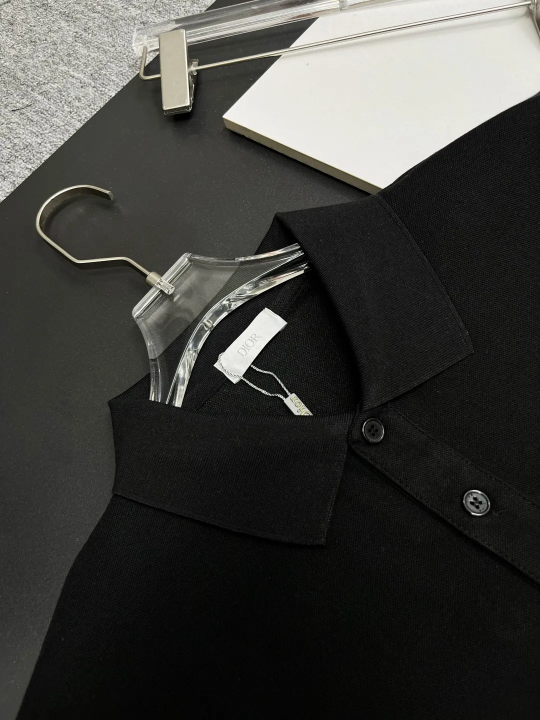 DIOR New Arrival Polo Same Style ， Factory New Arrival Versatile : Black White Size：S-XXL