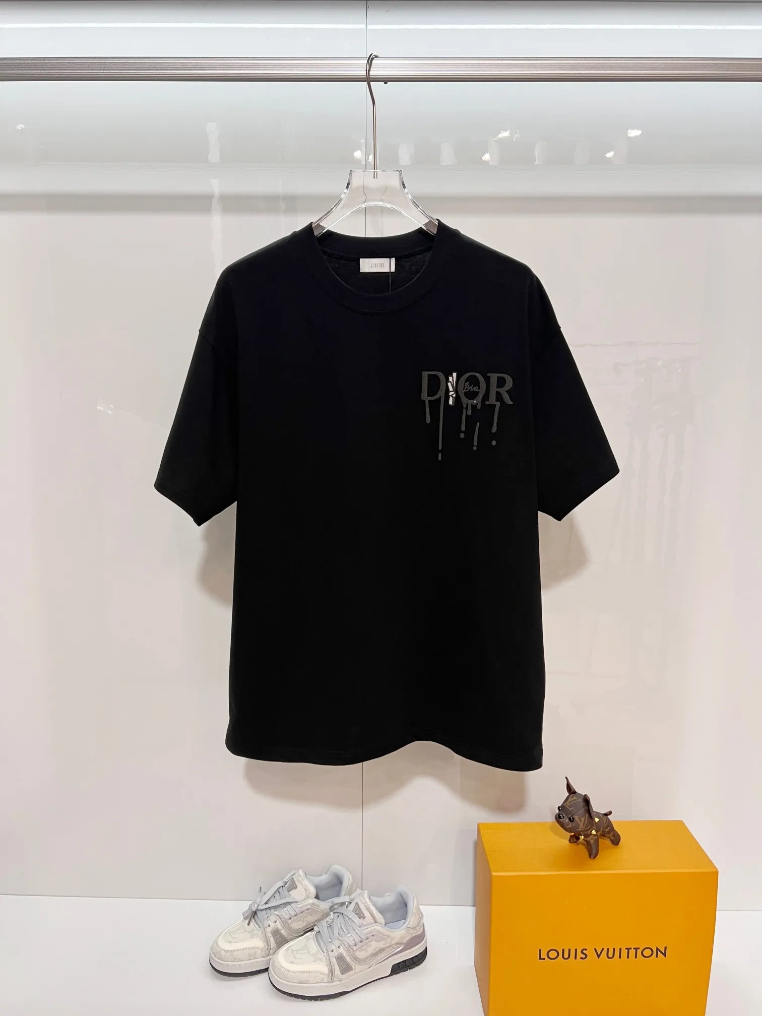 DIOR 2026New Arrival logo Same Style t 100％ 32 ：Black Size：S M L XL