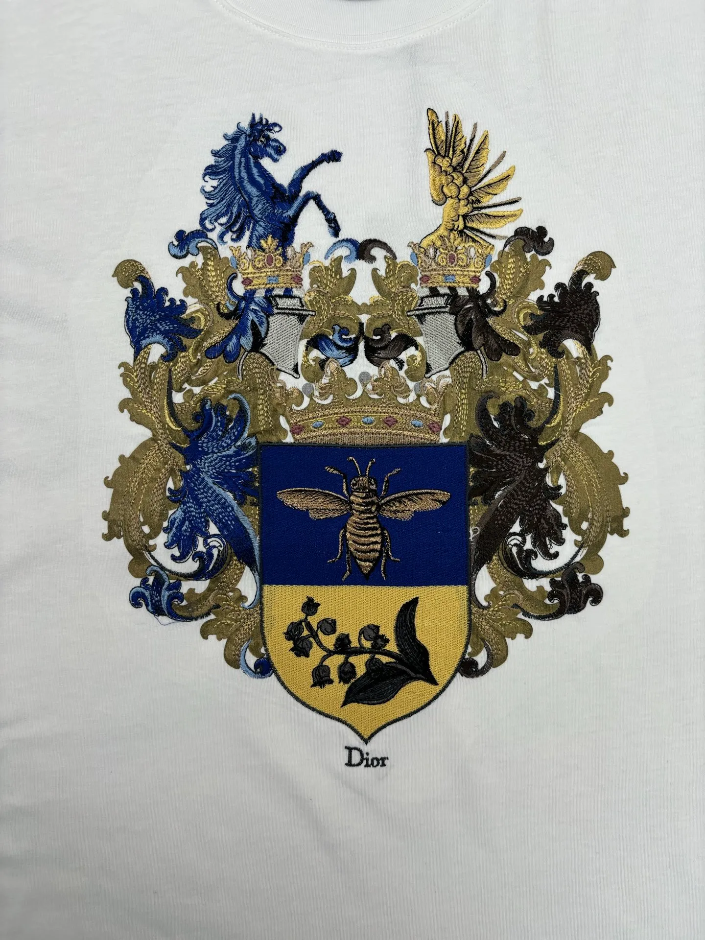 Dior 26ss New Arrival Autumn Series loose fit cotton jersey fabric T-shirt Men's Sizes: S M L XL