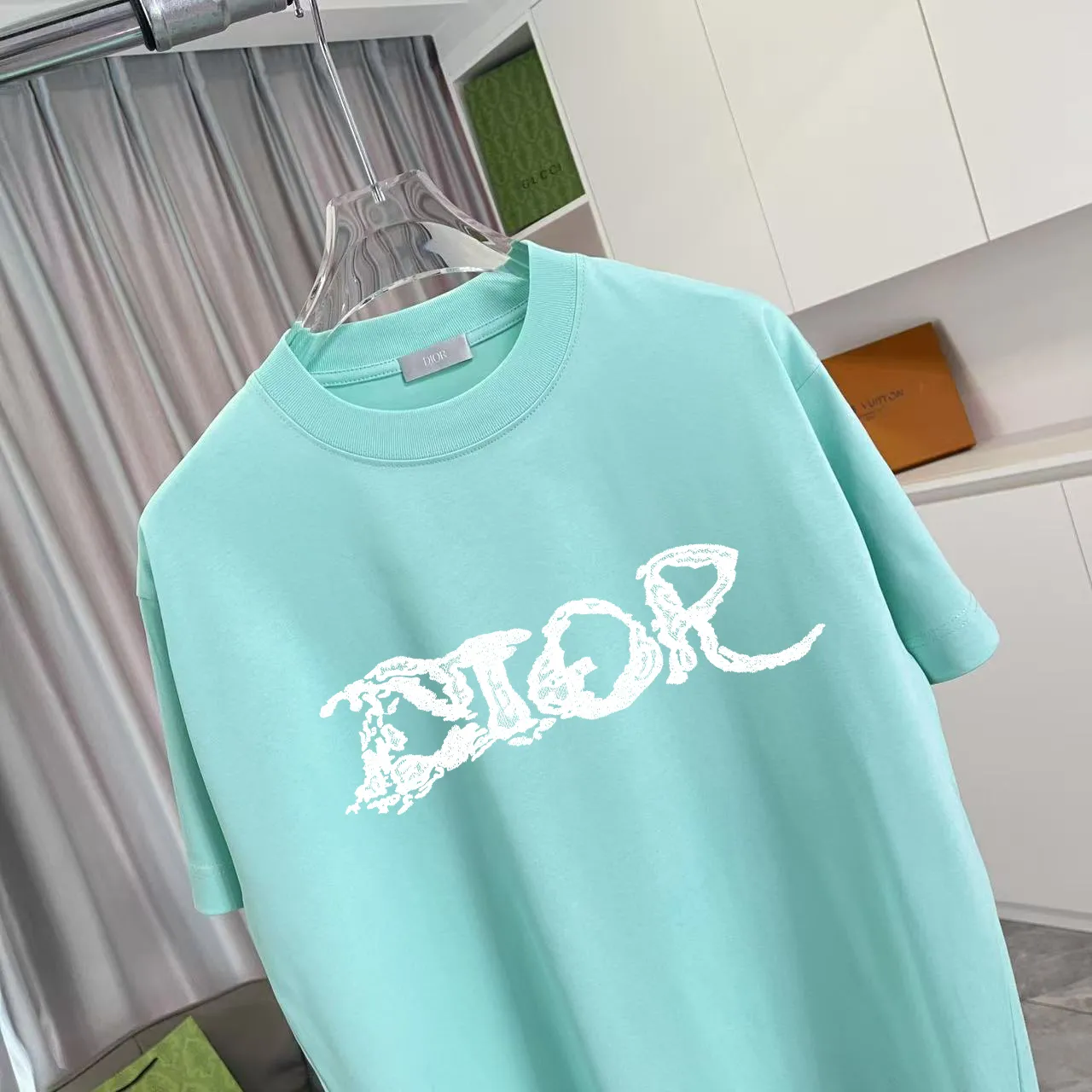 Dio 2025 New Arrival logo T g Same Style ：Black White Green Blue Purple Size: S M L XL XXL ​