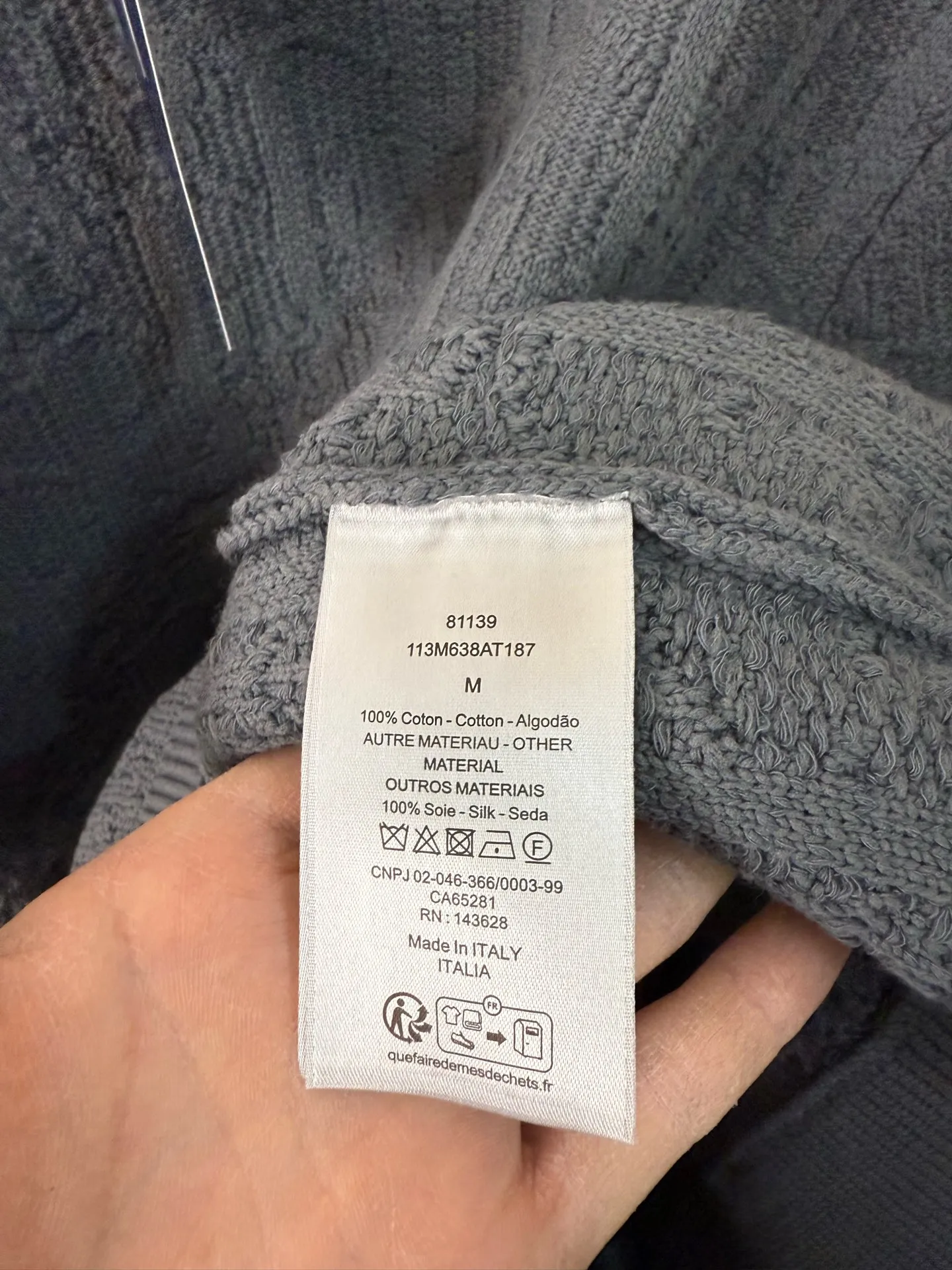 Dior/ Dior Classic Oblique 。 Gray ， ， 、 。 ， 。 Size：xs s m l