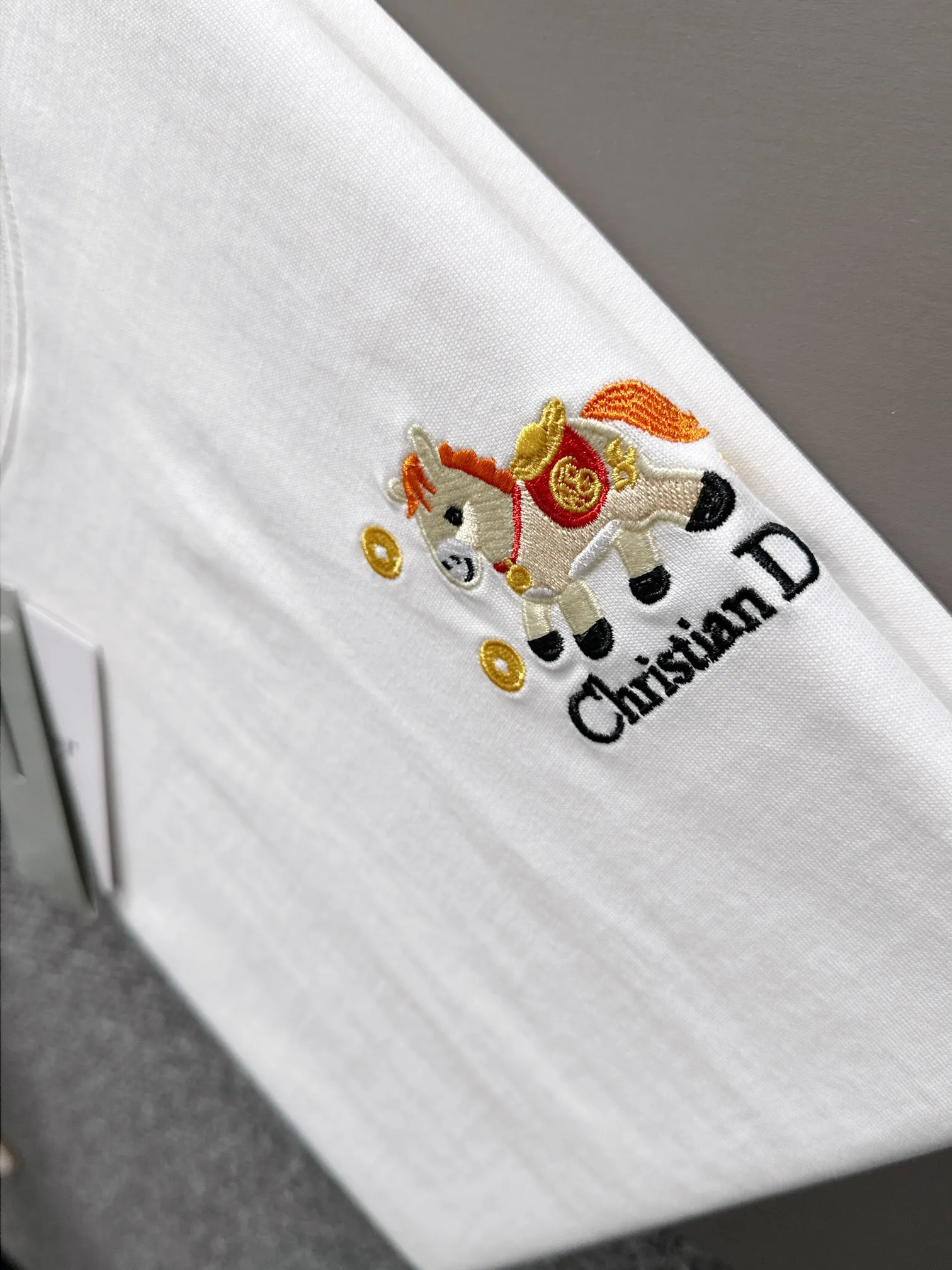 DIOR 2026New Arrival logo Same Style t 100％ 32 ：White Size：XS S M L