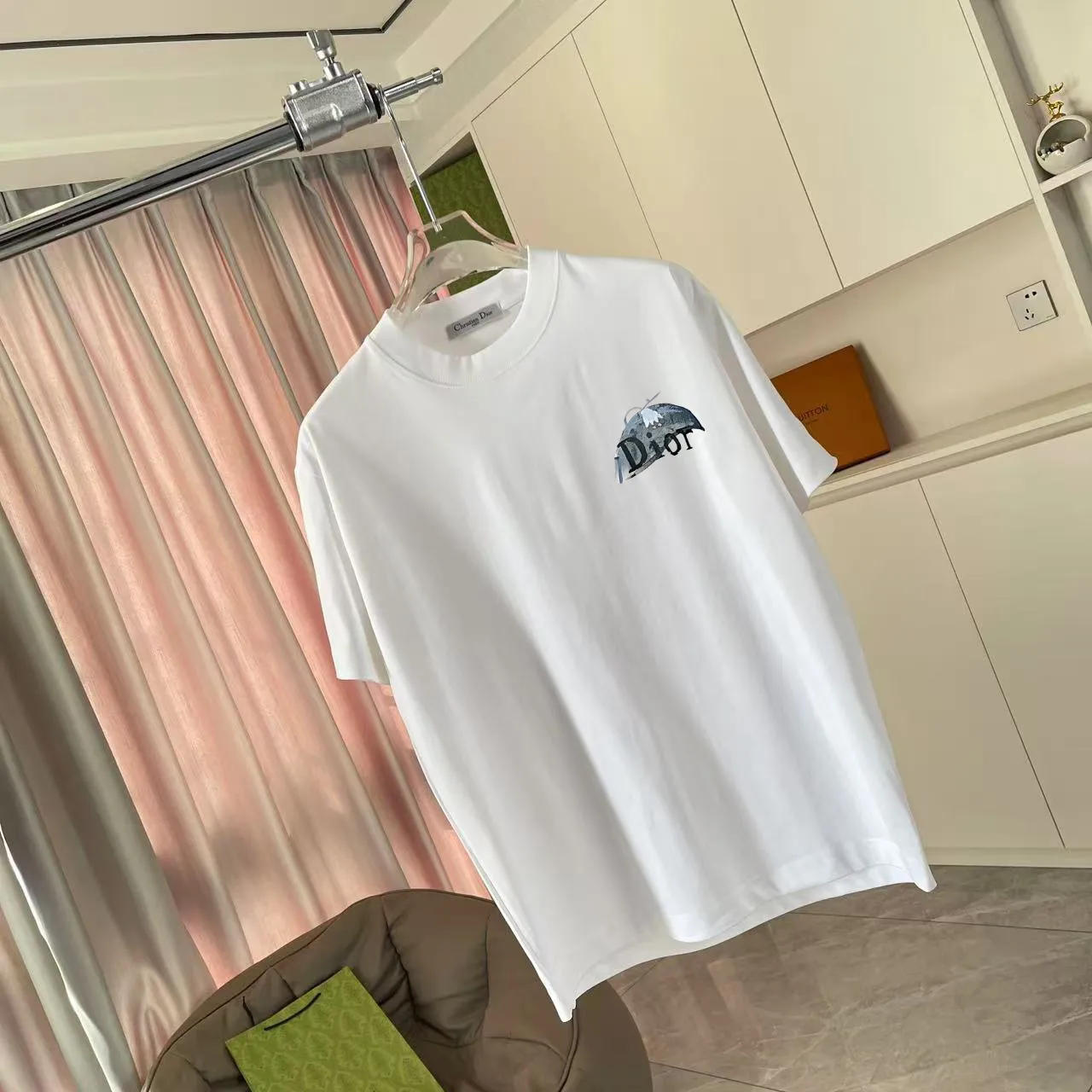 Dio 2025 New Arrival logo T g Same Style ：Black White Green Purple Size: S M L XL XXL