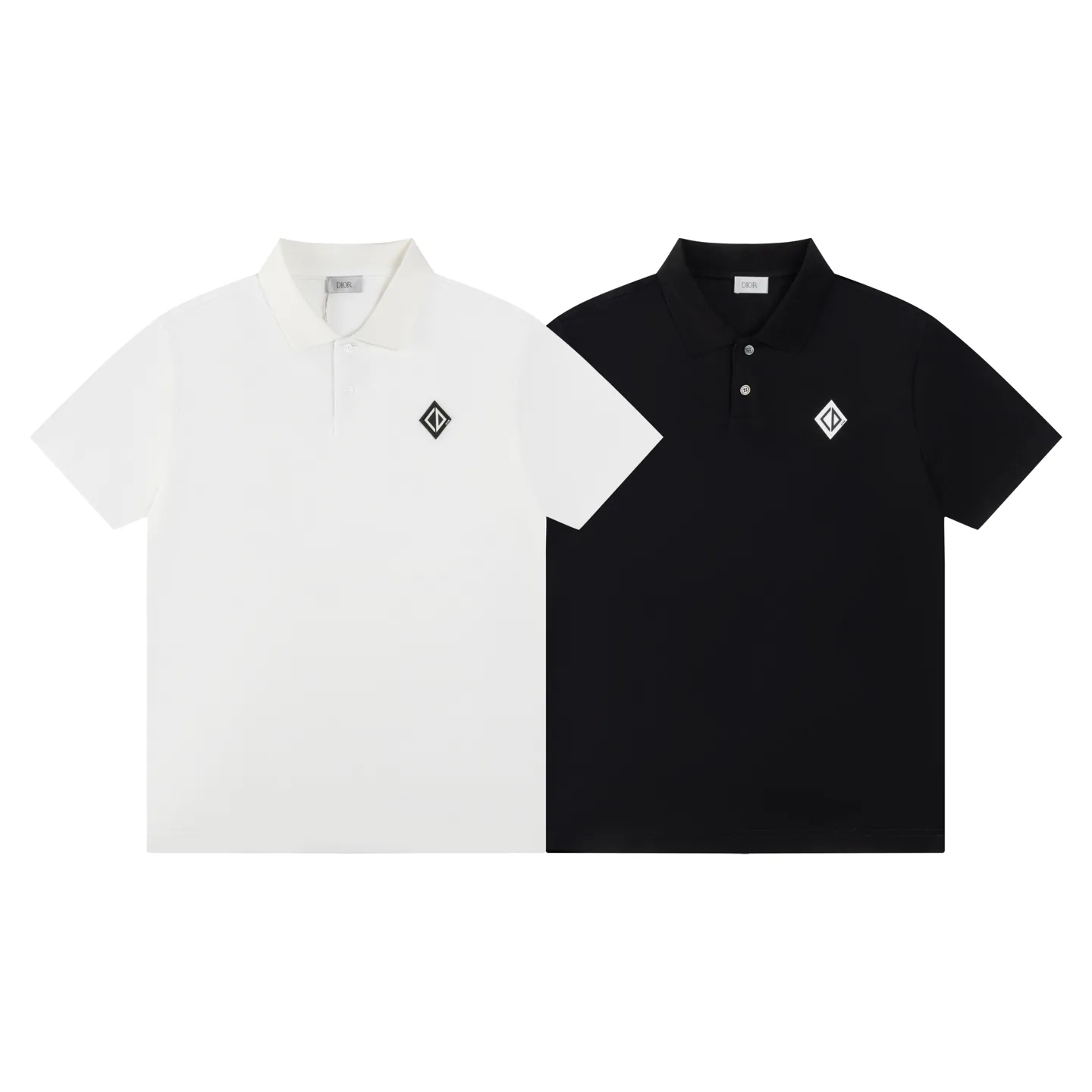 【 . Quality】 DIOR Diamond POLO Black Dior Diamond 1: “Dior ” 2: 1:1 1:1 ( ) ：8847# ：White Black Size：XS S M L