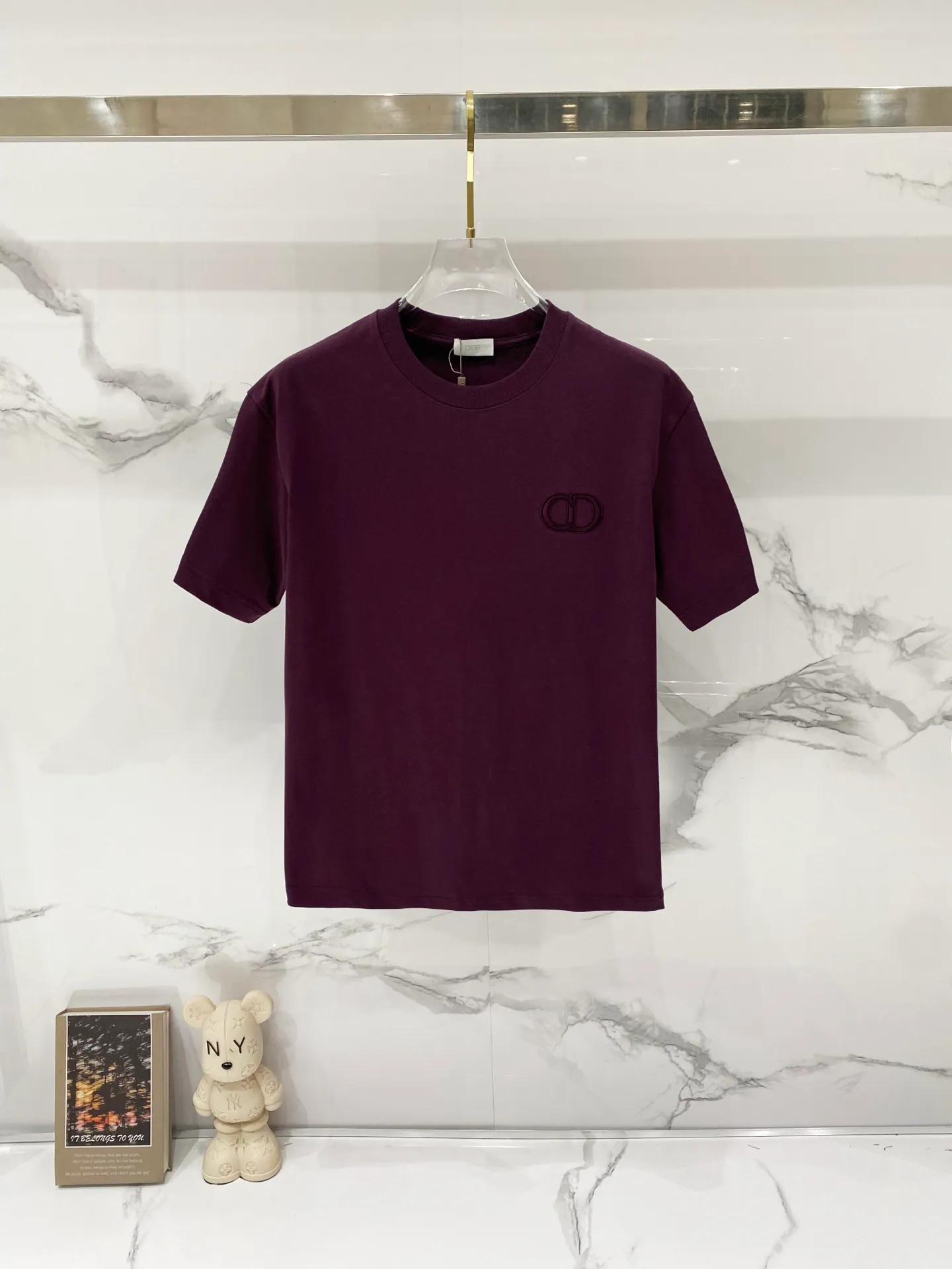 DIOR/ T Classic 🪡CD LOGO Quality 100 ％ Versatile Size:S-XL :Black.White Light Green .Purple.